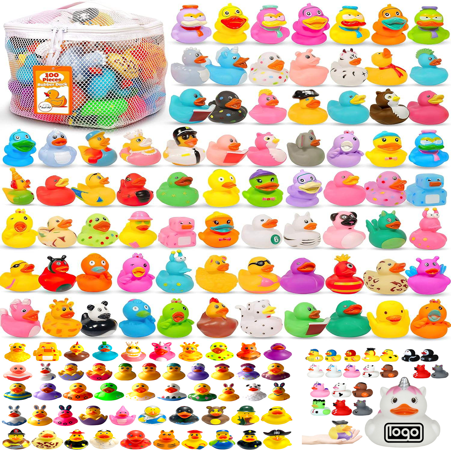 Kids Squeezable Mini Rubber Duck Bath Toy 5