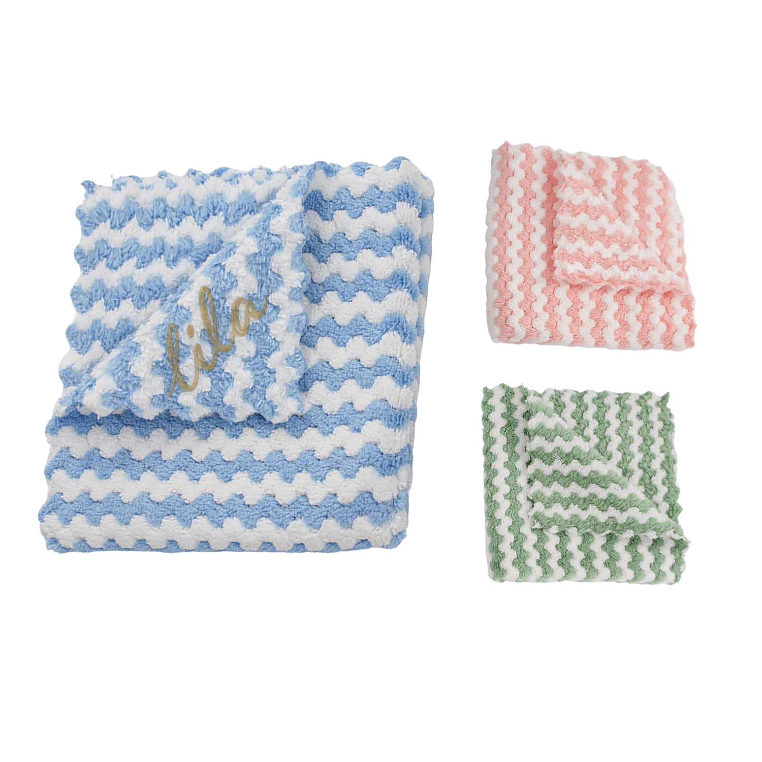 Thick Coral Fleece Kitchen Cleaning Dishcloths 1