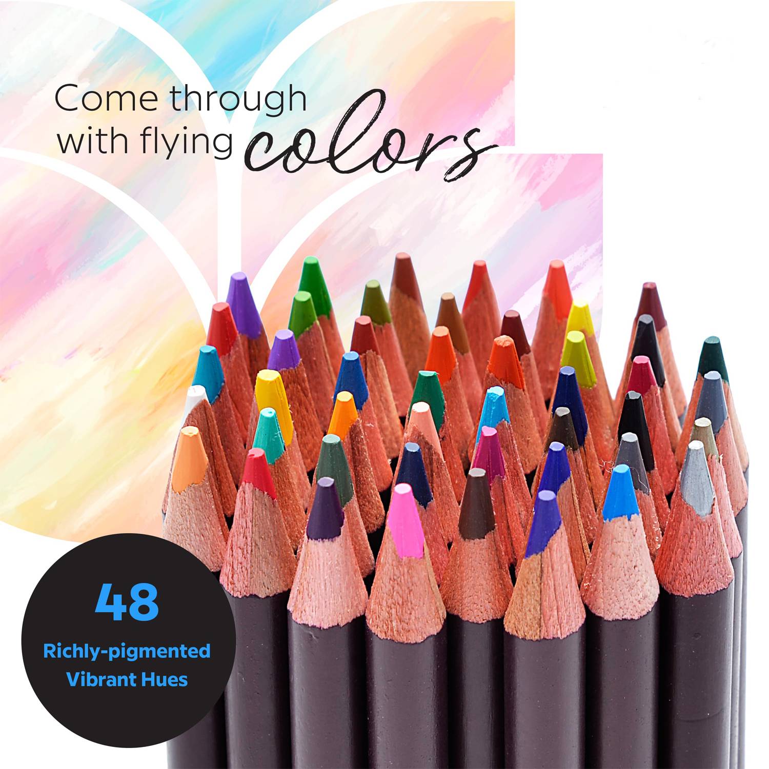 48 Piece Oil-Based Colored Pencils Set 1