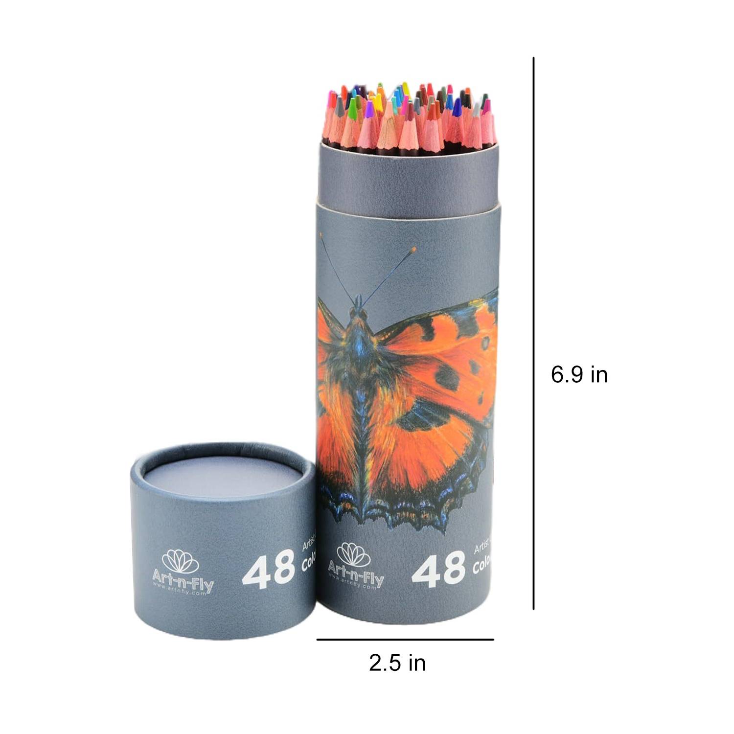 48 Piece Oil-Based Colored Pencils Set 3