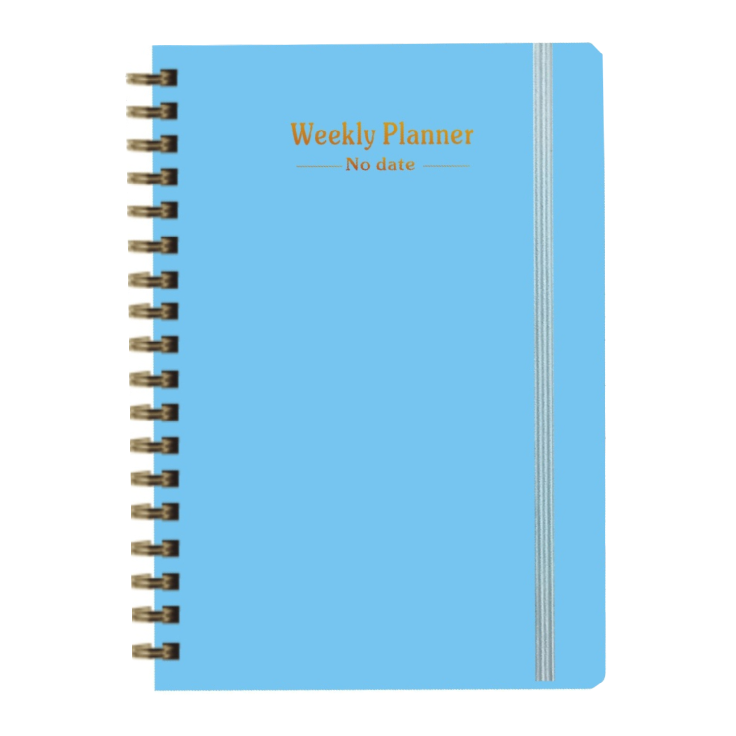 A5 Weekly Planner Spiral Hardcover Notebook w/ Elastic Band 6