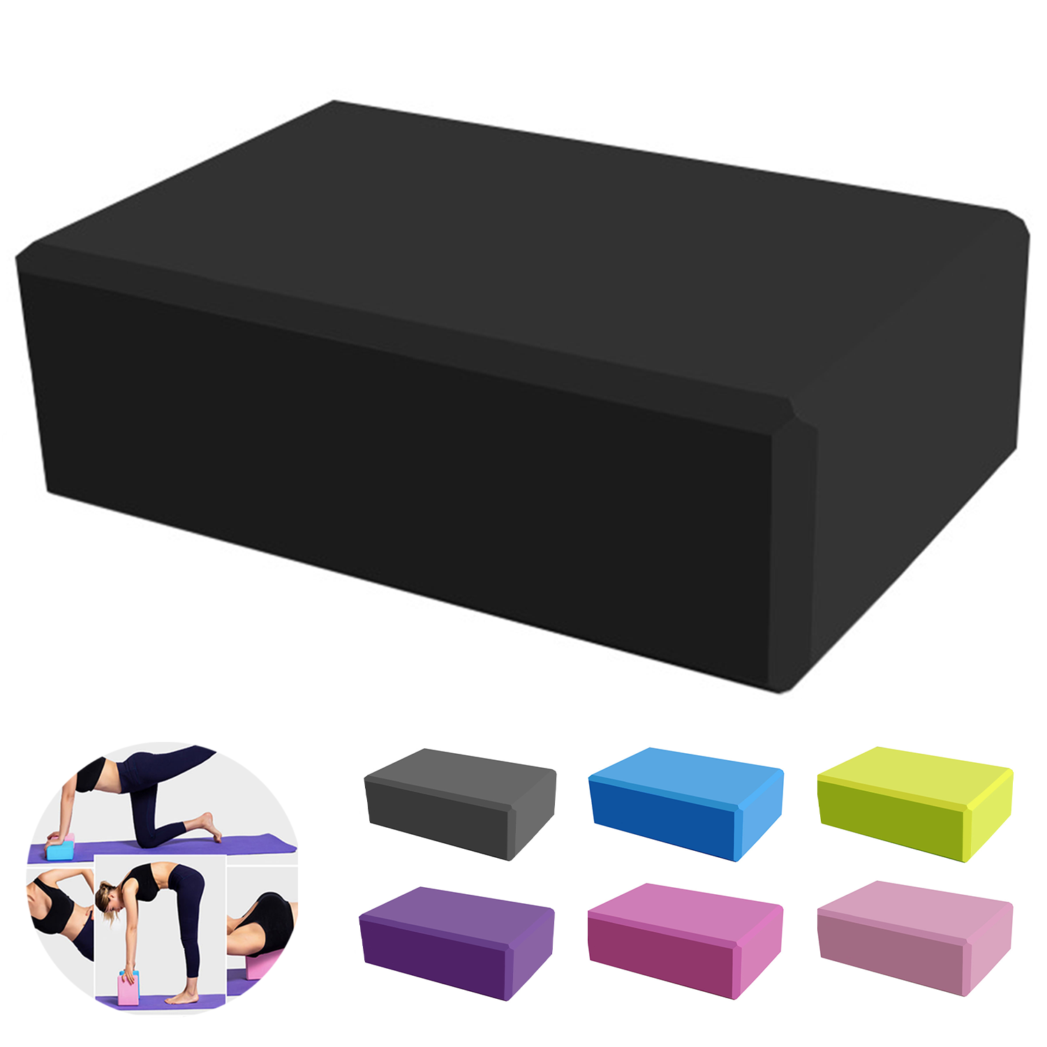 Thick EVA Foam Non-Slip Yoga Block 13
