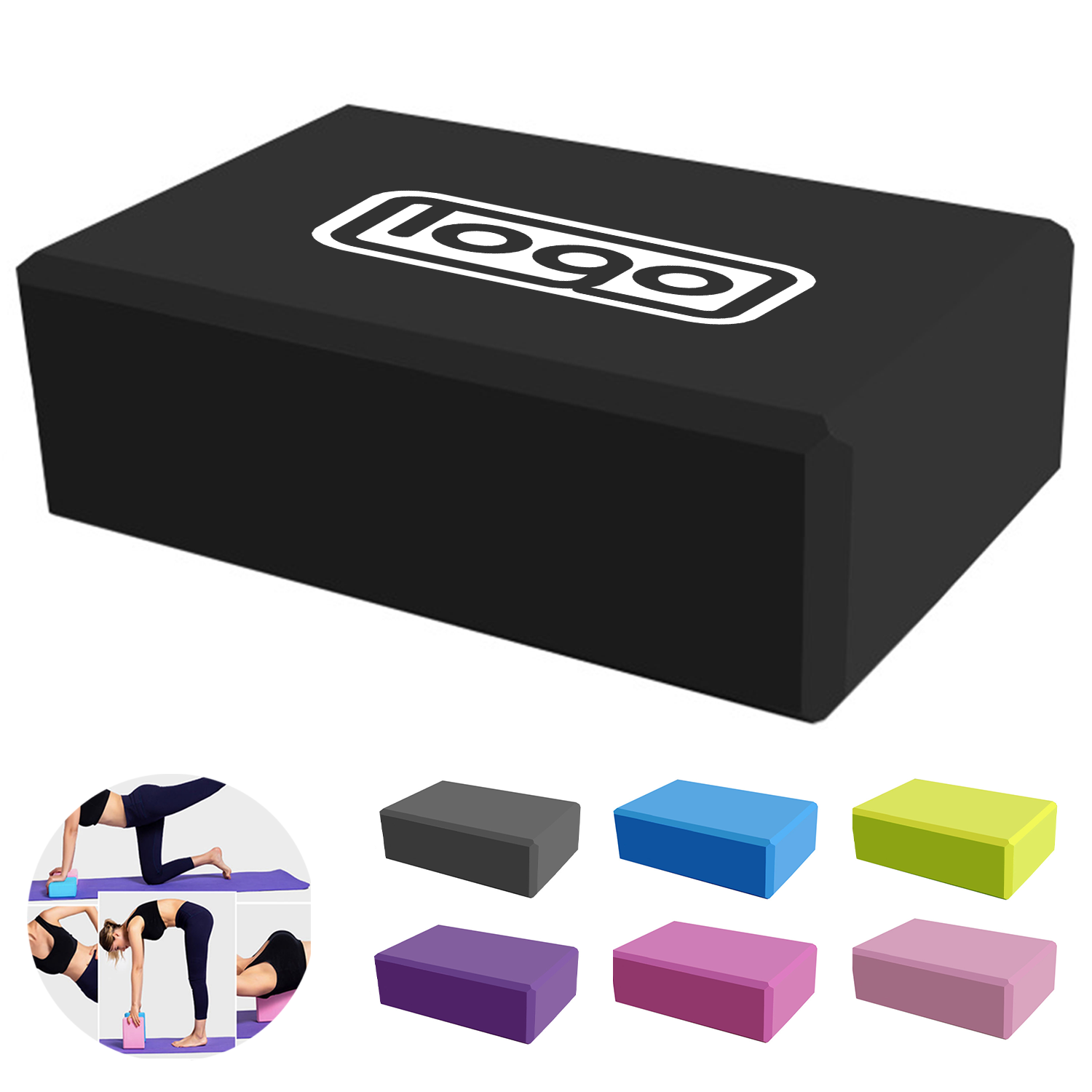 Thick EVA Foam Non-Slip Yoga Block 18