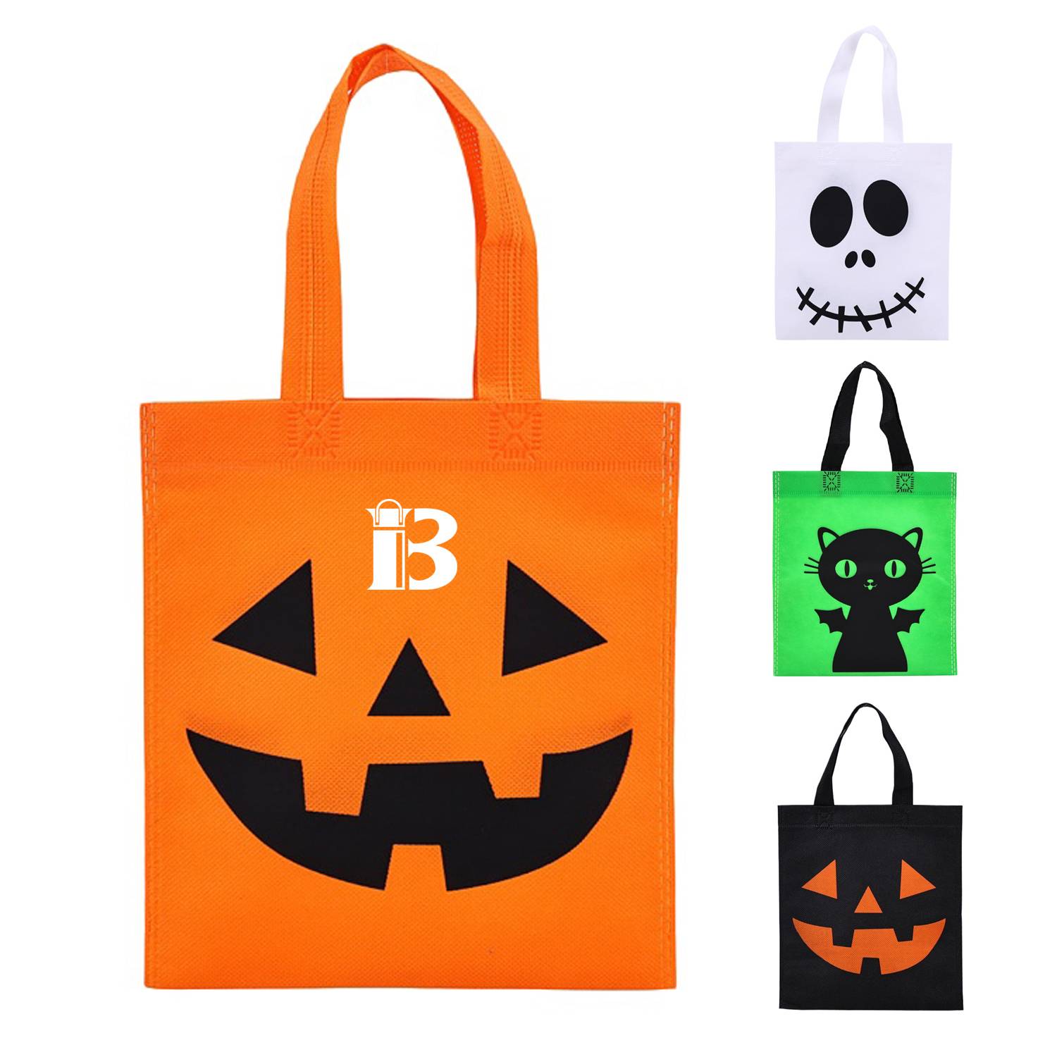 Halloween Non-Woven Pumpkin Tote Bag 1