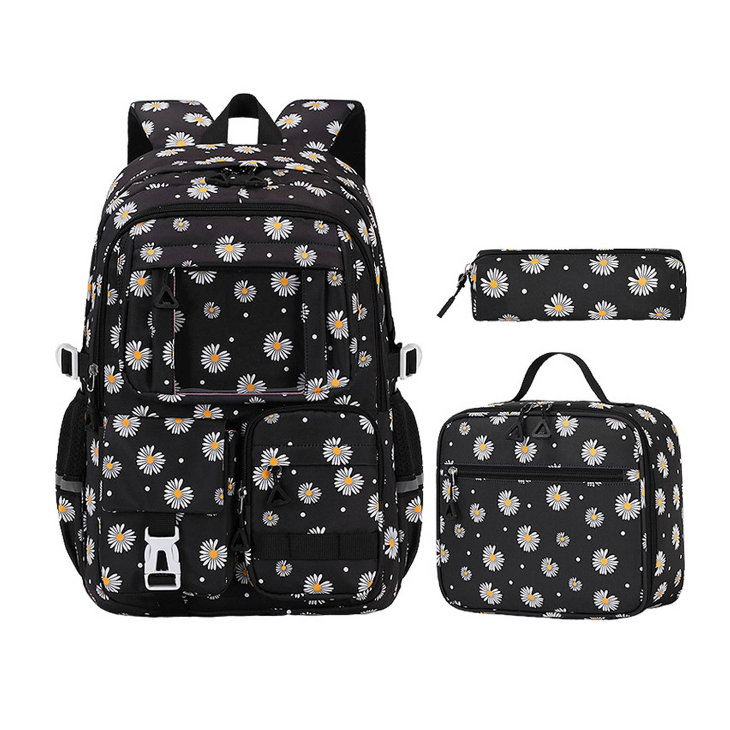 3Pcs Kids Waterproof Oxford Backpack w/Lunch Bag Pencil Case 1