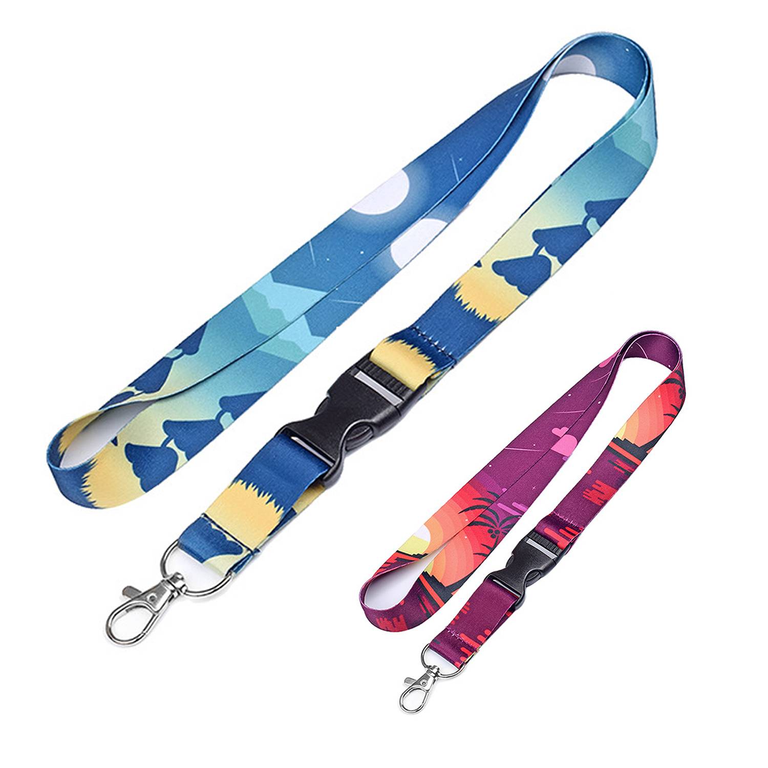 Neck Polyester Lanyards w/ Lobster Clip 3