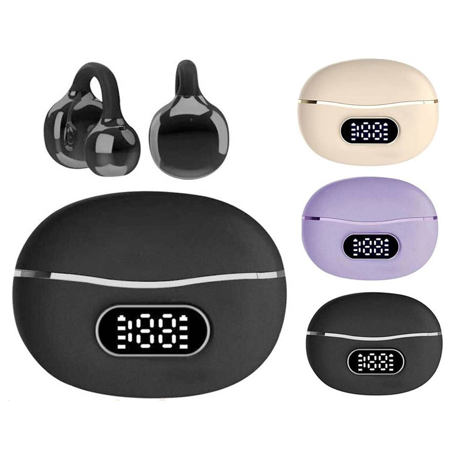 Clip-On Wireless Bluetooth Earbuds 4