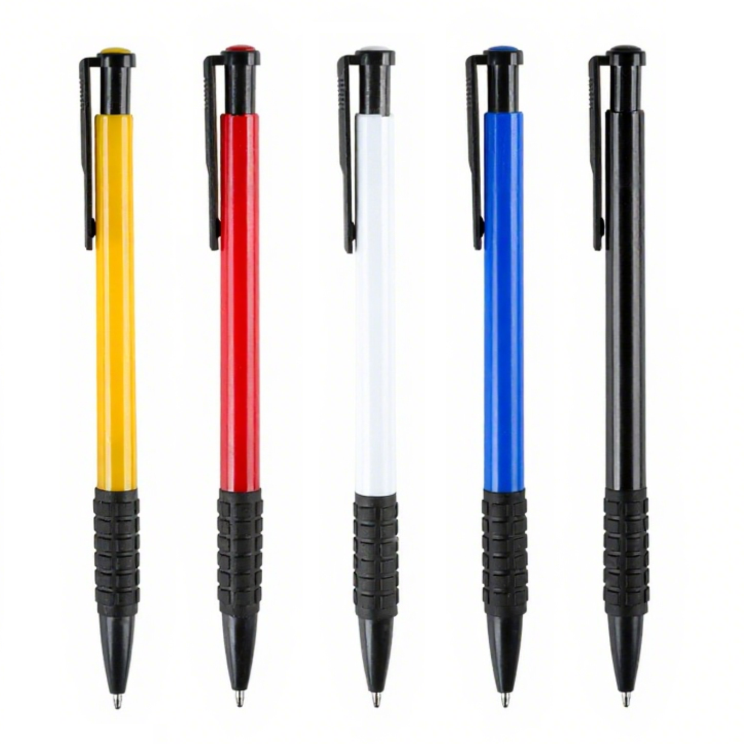 Retractable Plastic Ballpoint Pen w/ Comfortable Grip 4