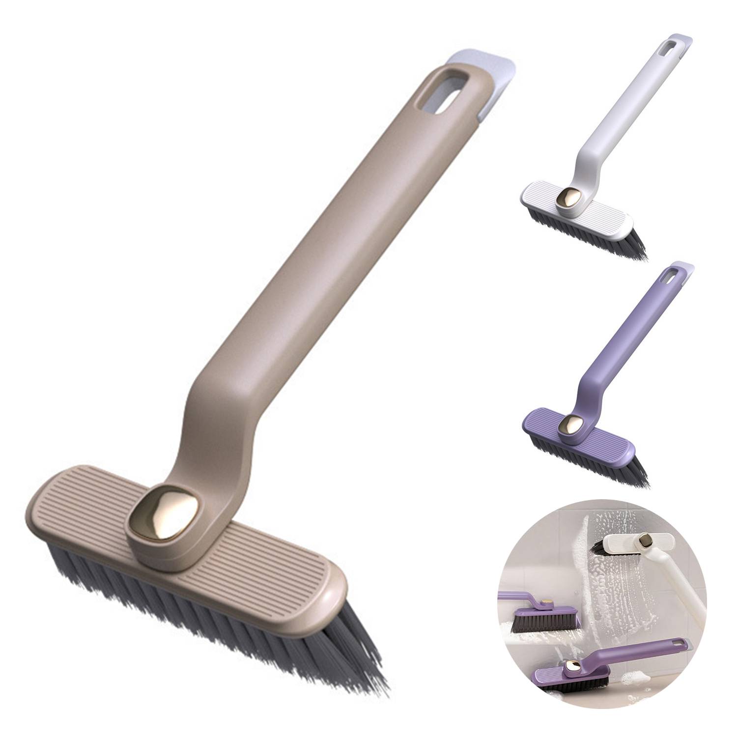 Rotating Bathroom Cleaning Brush 10