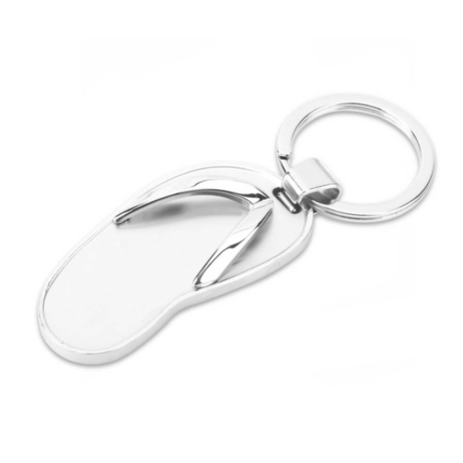 Zinc Alloy Metal Sandal Shaped Keychain 2