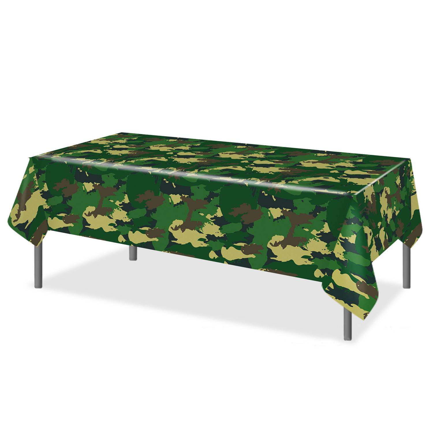 Disposable Outdoor Camouflage Plastic Tablecloth 2