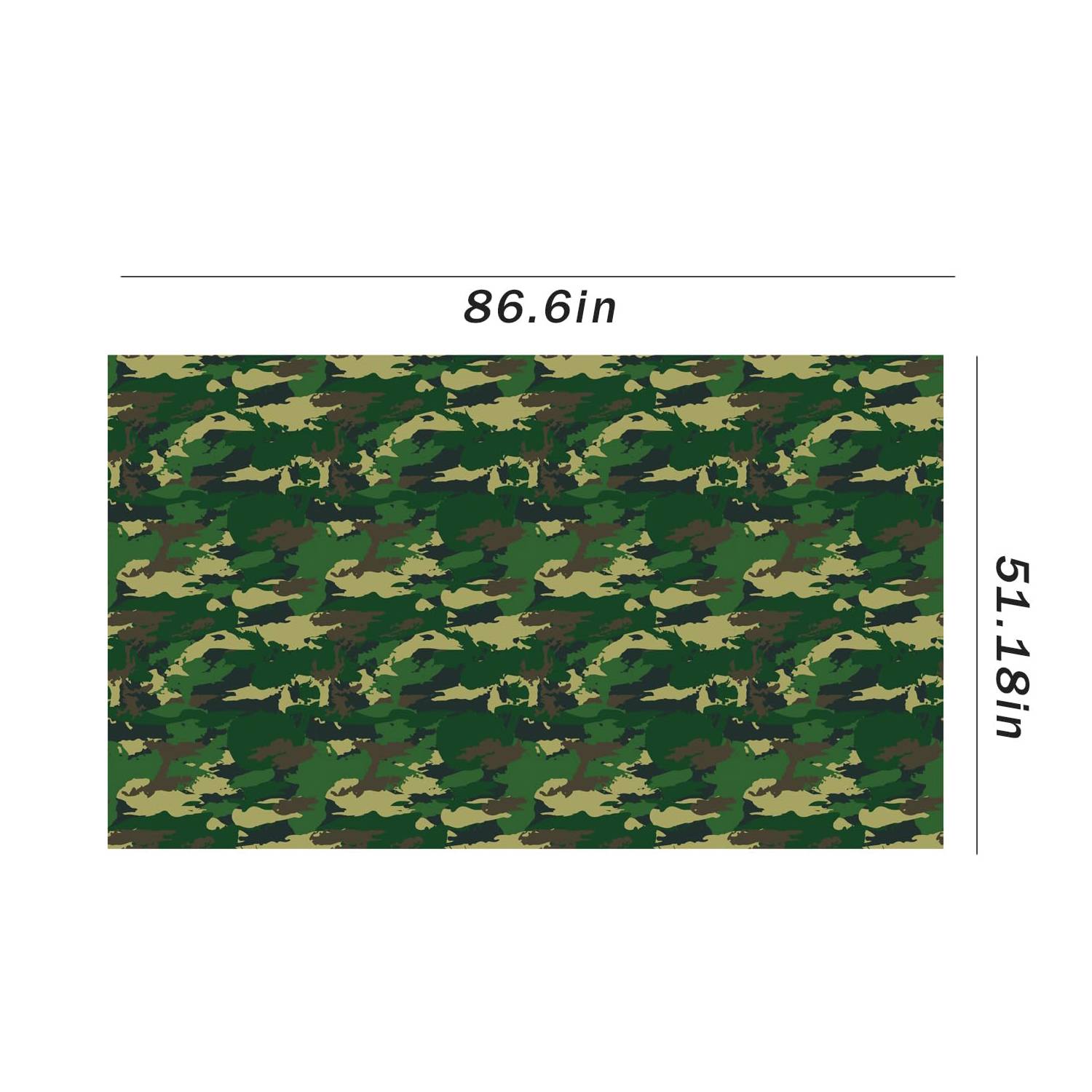 Disposable Outdoor Camouflage Plastic Tablecloth 4