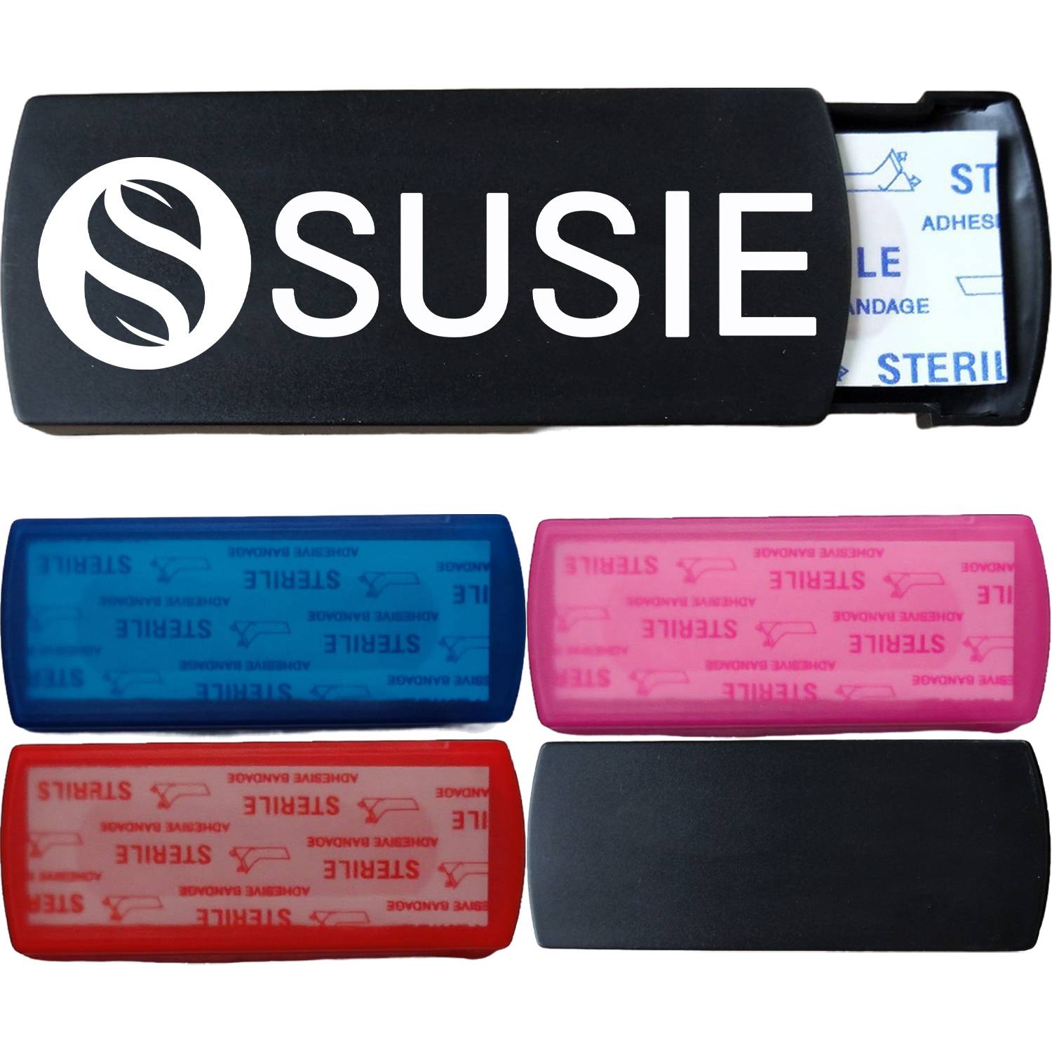 Pull-Out Plastic Bandage Dispenser Box w/ 5 Adhesive Strips 1