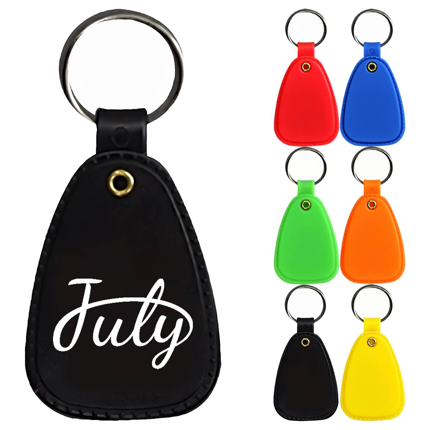 PVC Teardrop Shape Key Tag Car Keychain 1