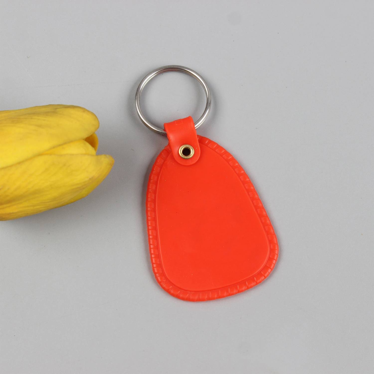PVC Teardrop Shape Key Tag Car Keychain 7