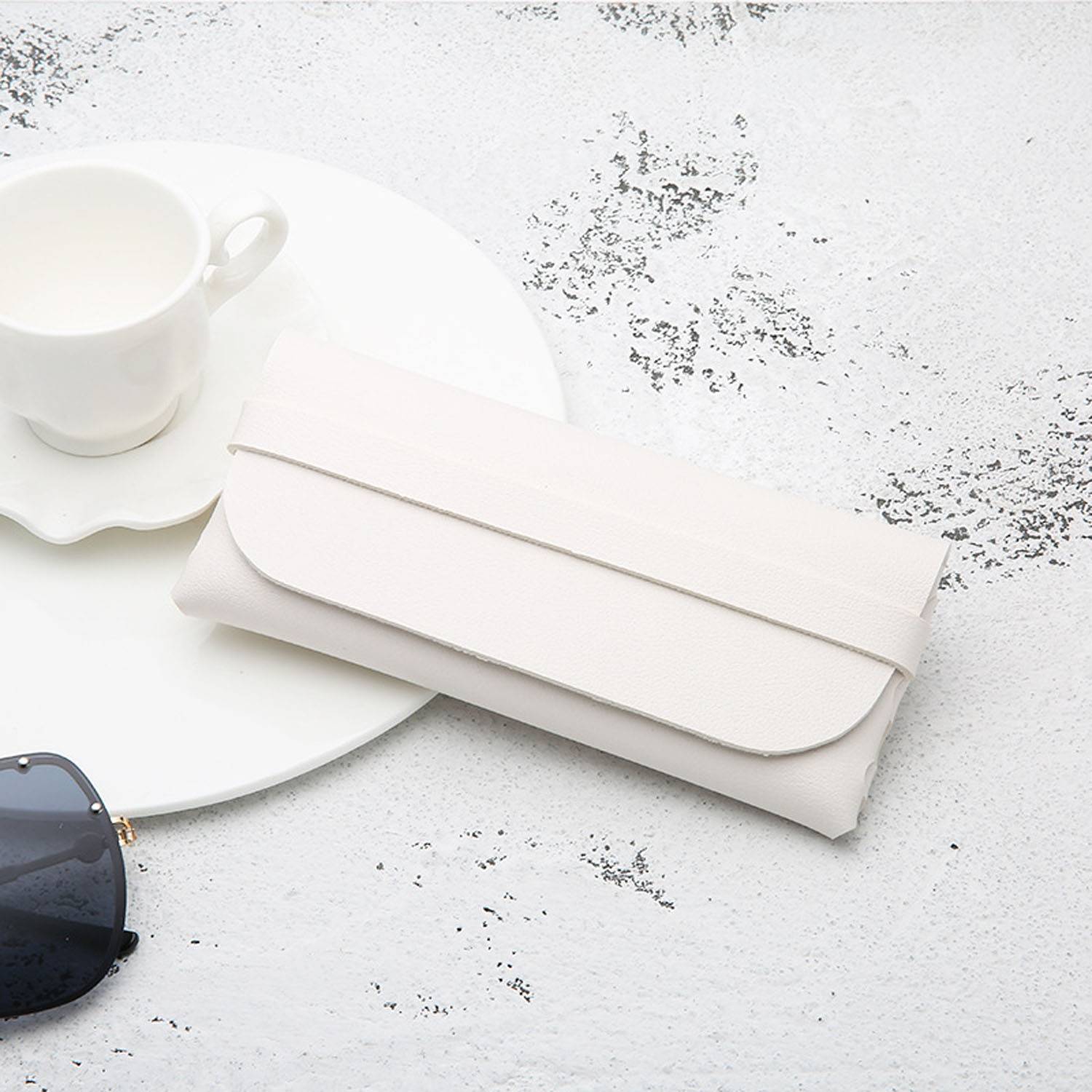 Portable PU Leather Handcrafted Eyeglass Pouch 3