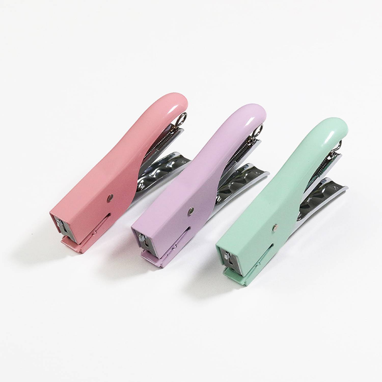 Macaron Color Handheld Desktop Metal Stapler 7