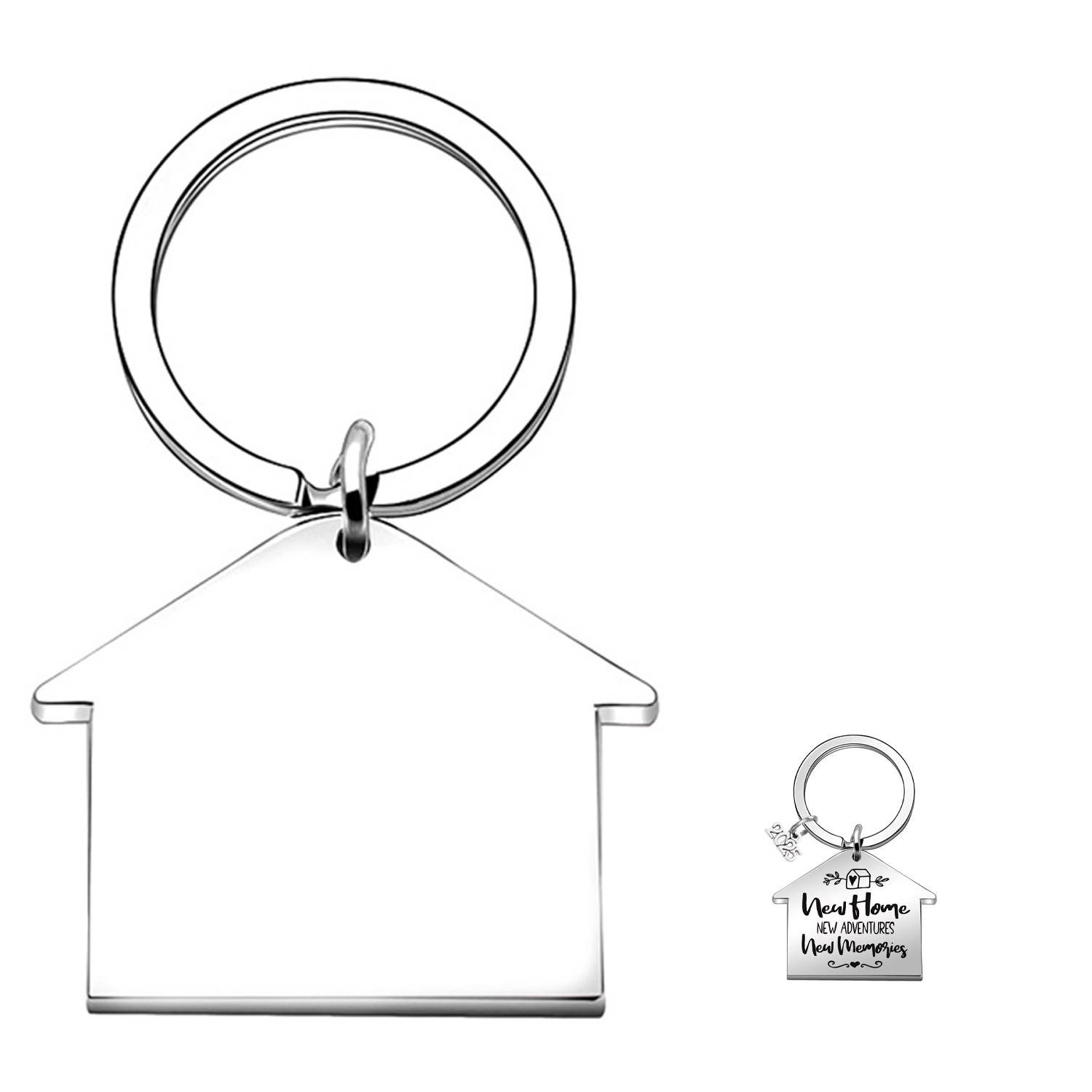 Stainless Steel New House Keychain 10