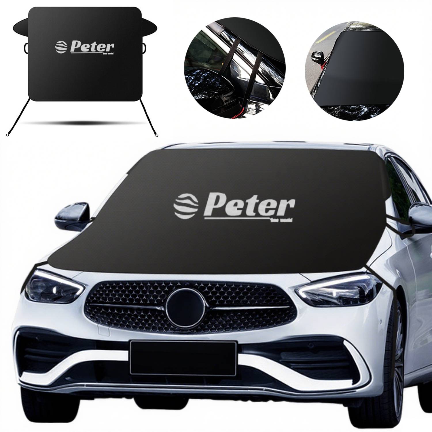 All-Season Oxford Car Windshield Sunshade 1