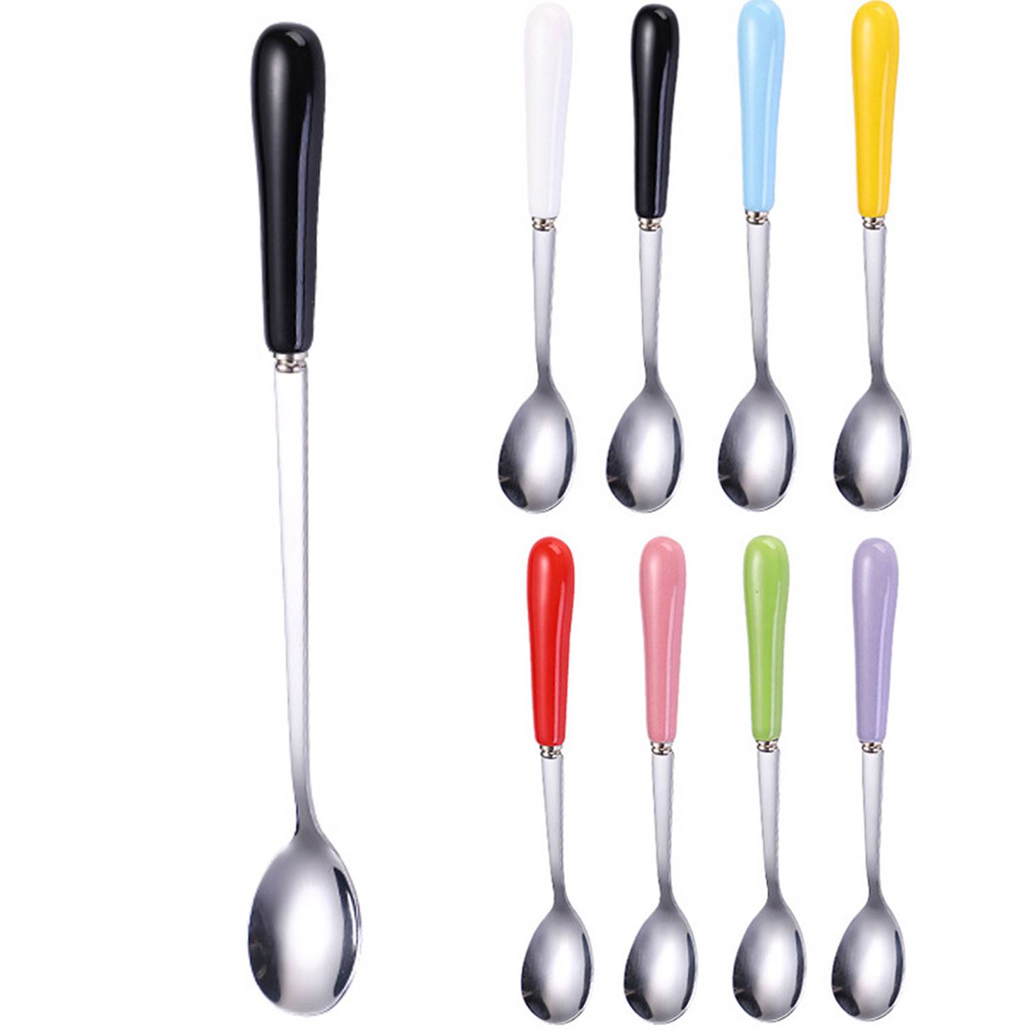Stainless Steel Long Handled Coffee Spoon 15