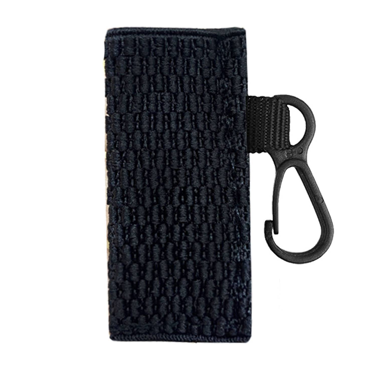 Elastic Knit Lip Balm Sleeve Holder Keychain 2