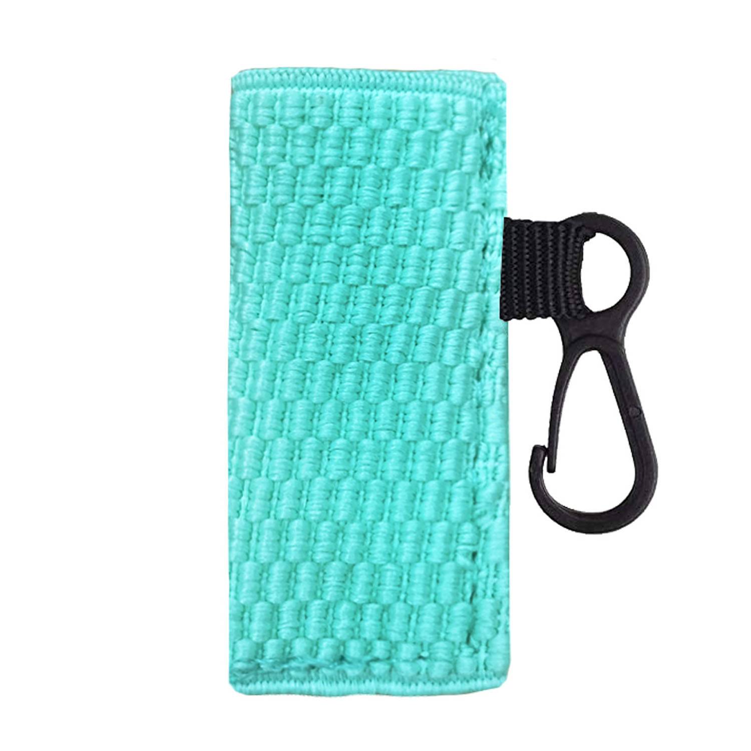 Elastic Knit Lip Balm Sleeve Holder Keychain 6