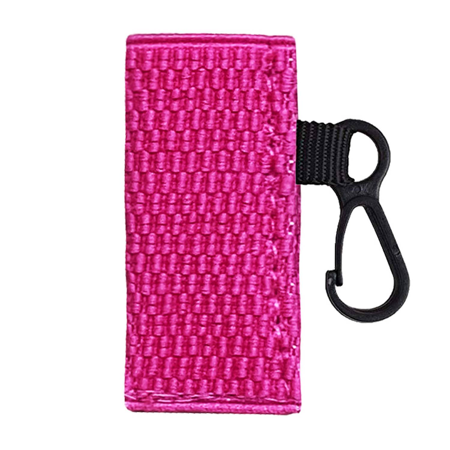 Elastic Knit Lip Balm Sleeve Holder Keychain 8