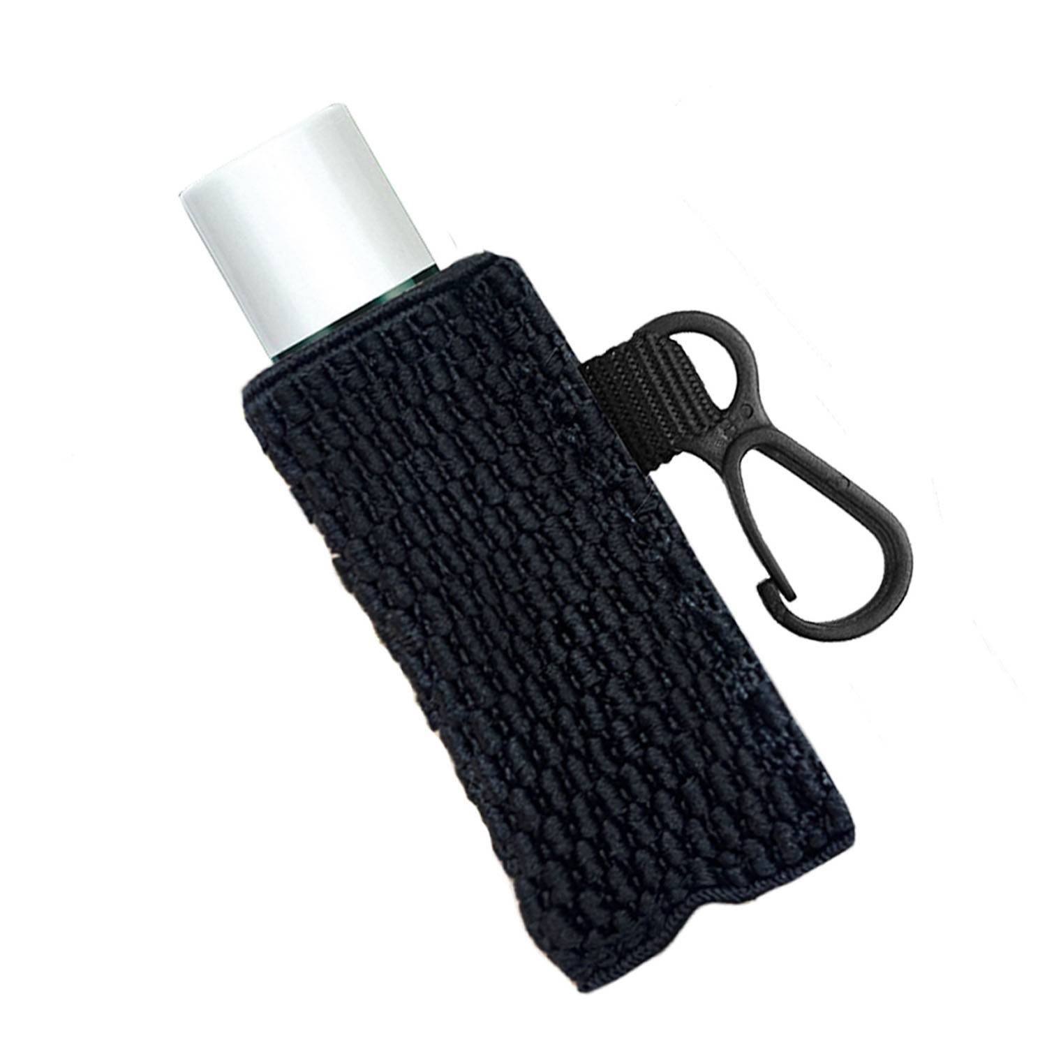Elastic Knit Lip Balm Sleeve Holder Keychain 3