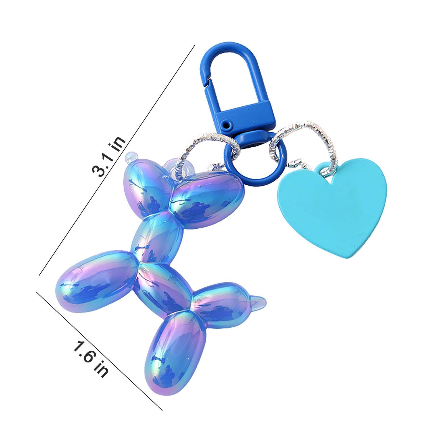 Balloon Dog Pendant Keychain 1