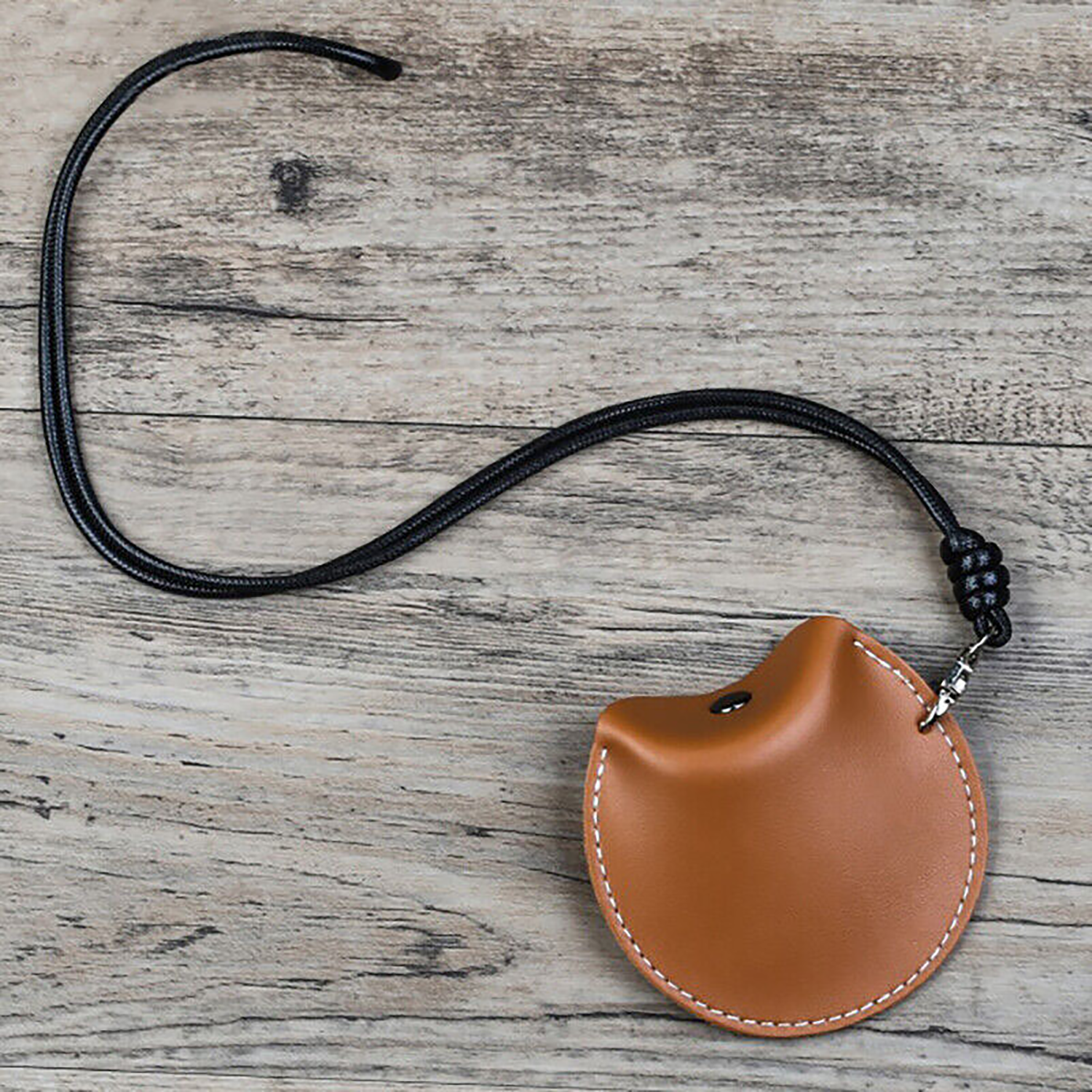 PU Leather Earphone Carrying Case w/ Lanyard 5