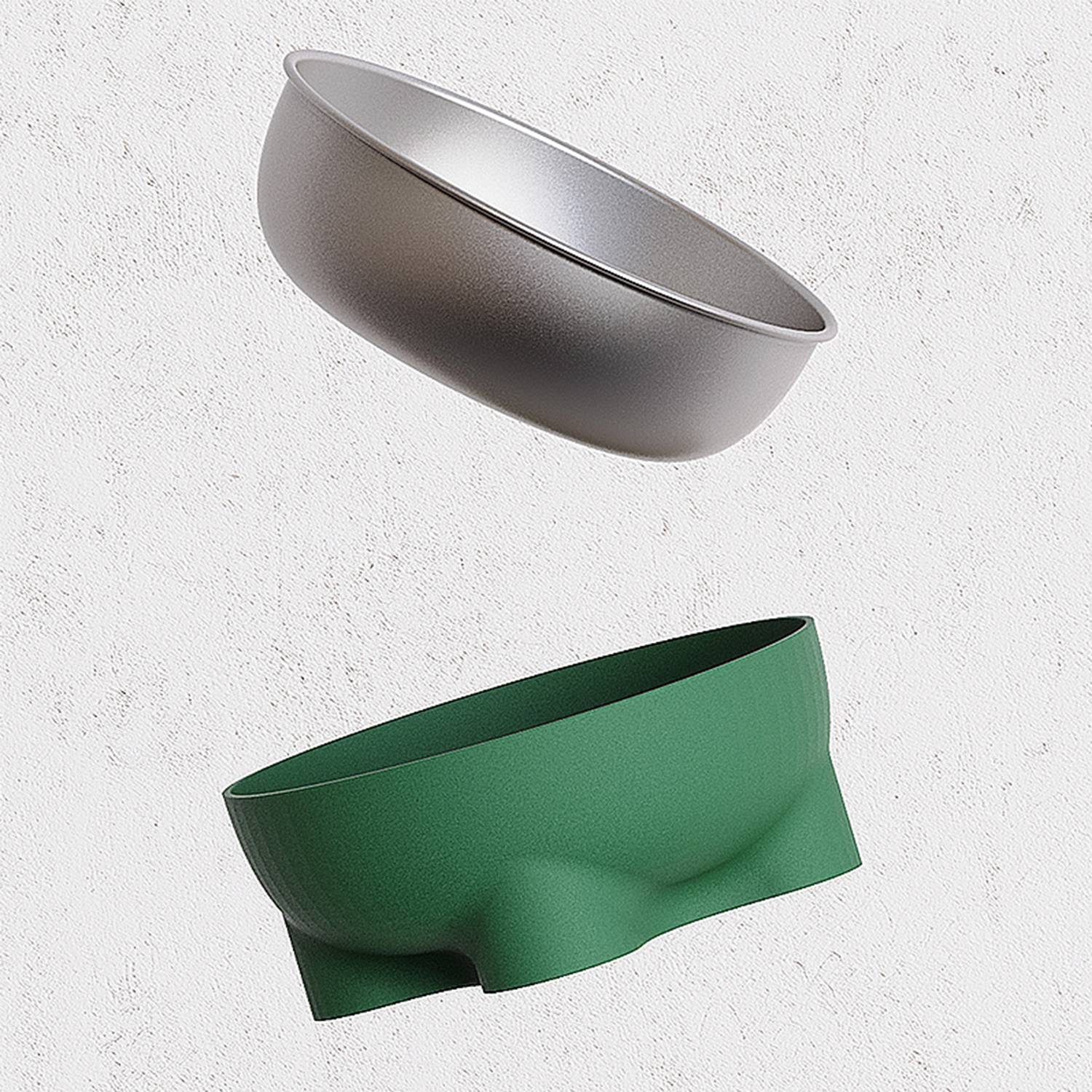 Removable Stainless Steel Pet Bowl Food Water Dish 4