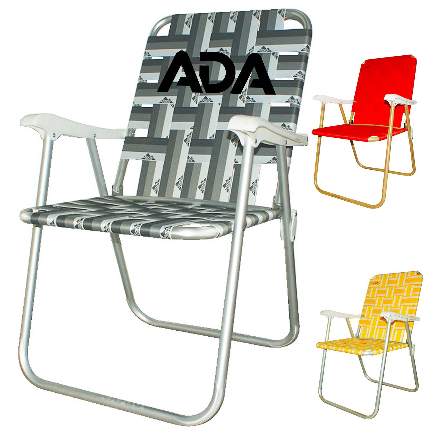 Folding Aluminum Outdoor High-Back Chair 1