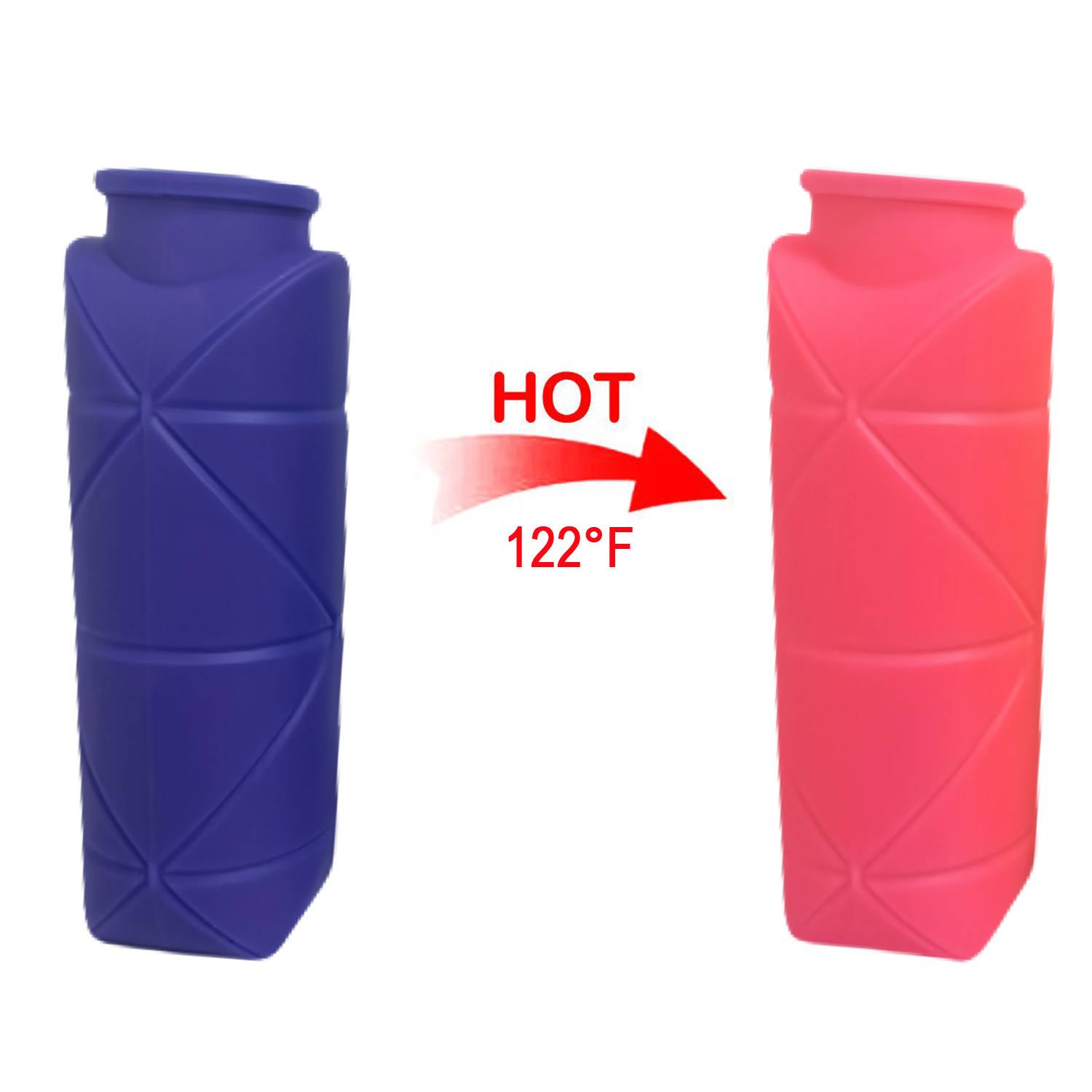 17oz Silicone Color-Changing Collapsible Sports Water Bottle 8