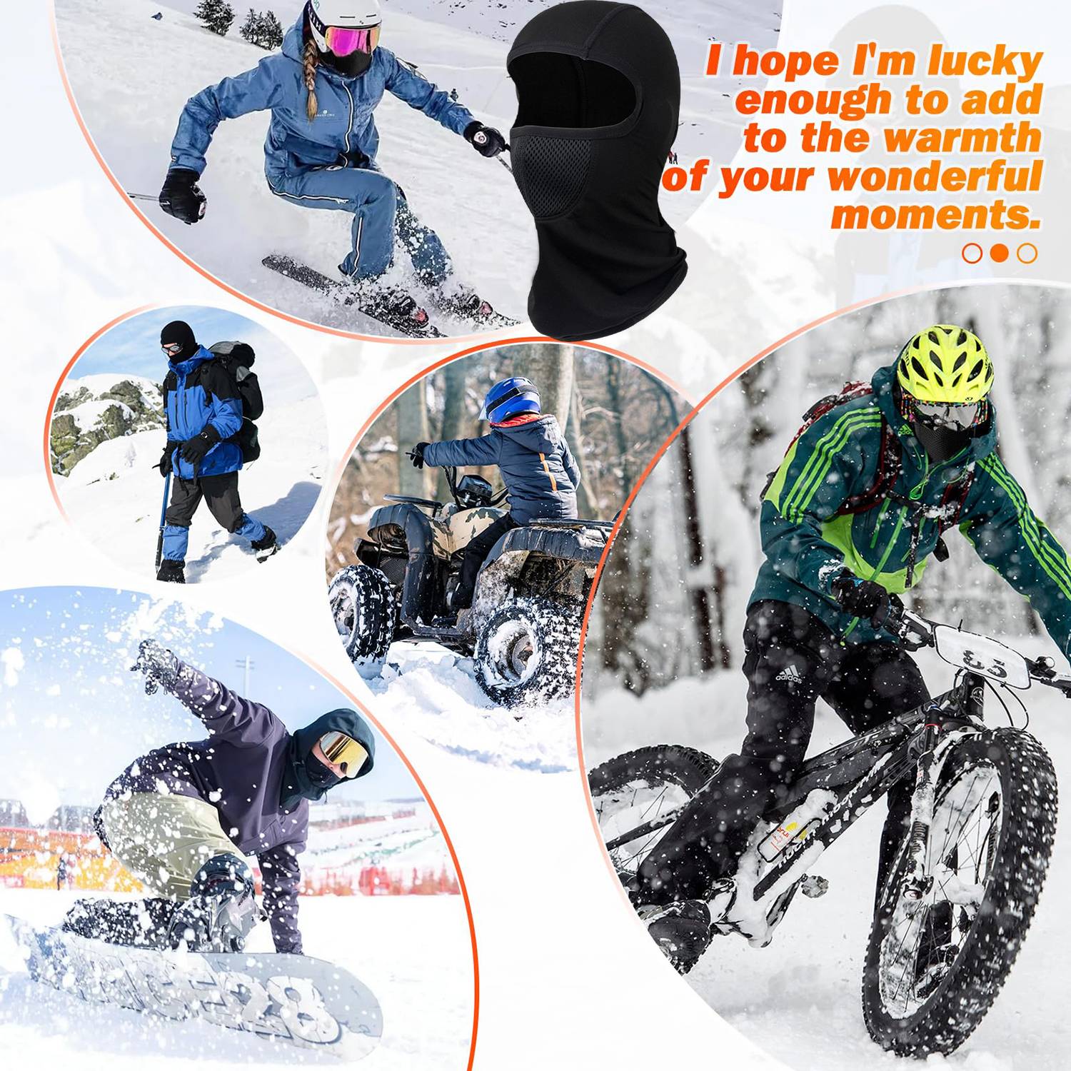 Fleece Lined Thermal Cycling Face Mask 6