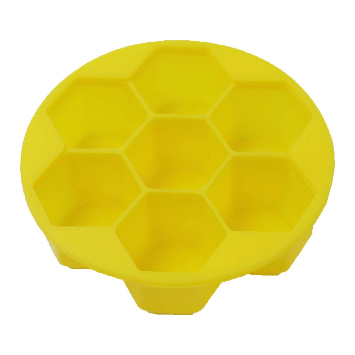 Silicone Honeycomb Ice Cube Tray Mold w/ Lid 7