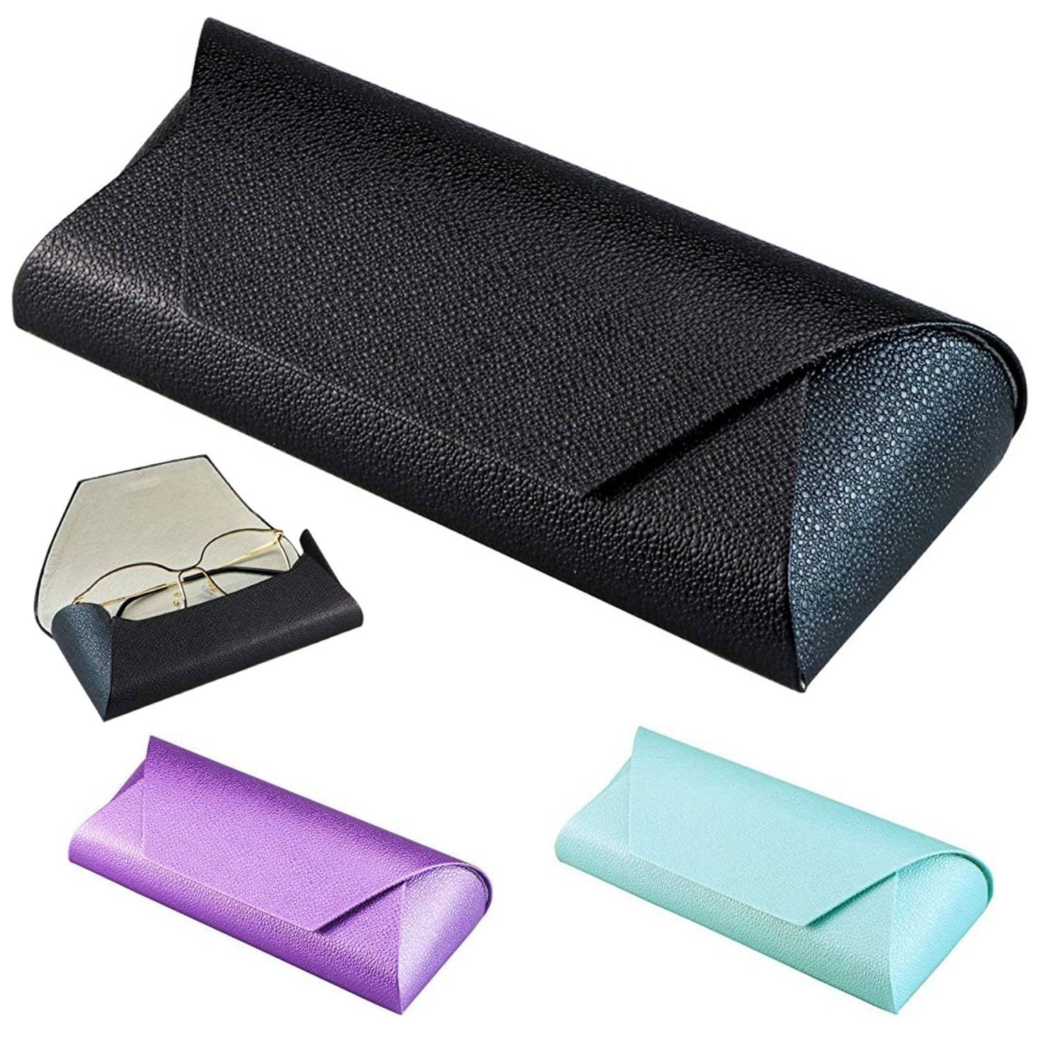 PU Leather Hard-Shell Portable Glasses Case 7