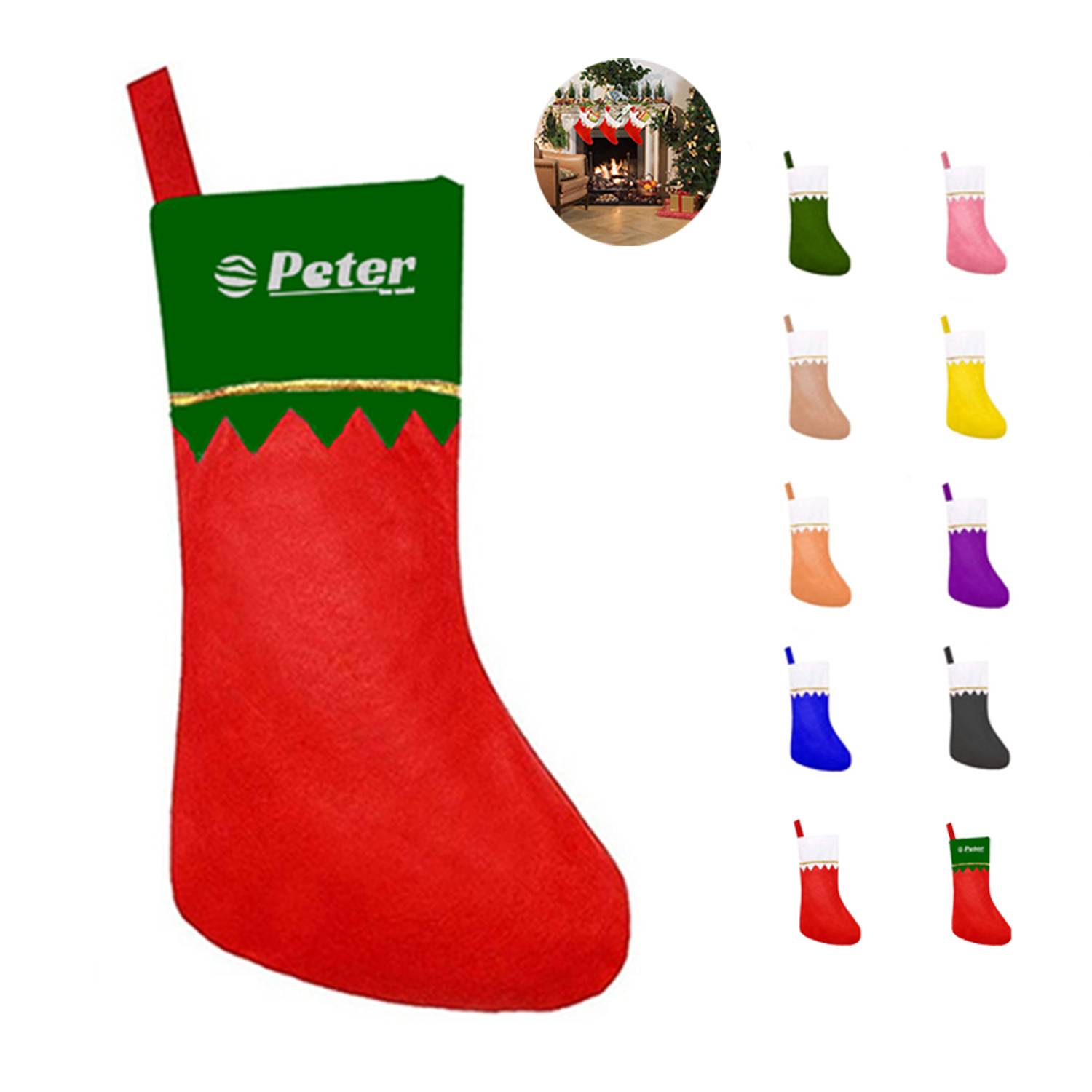 Non-Woven Christmas Stocking 8