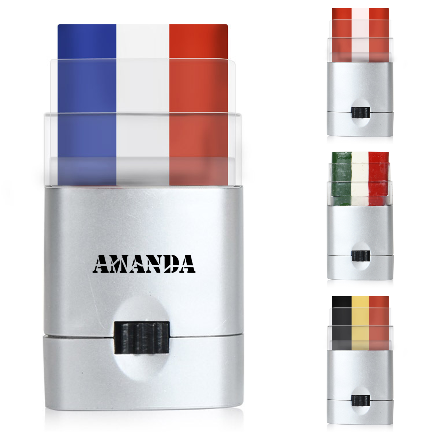 Plastic Lighter Shape National Flag Face Paint Stick 1