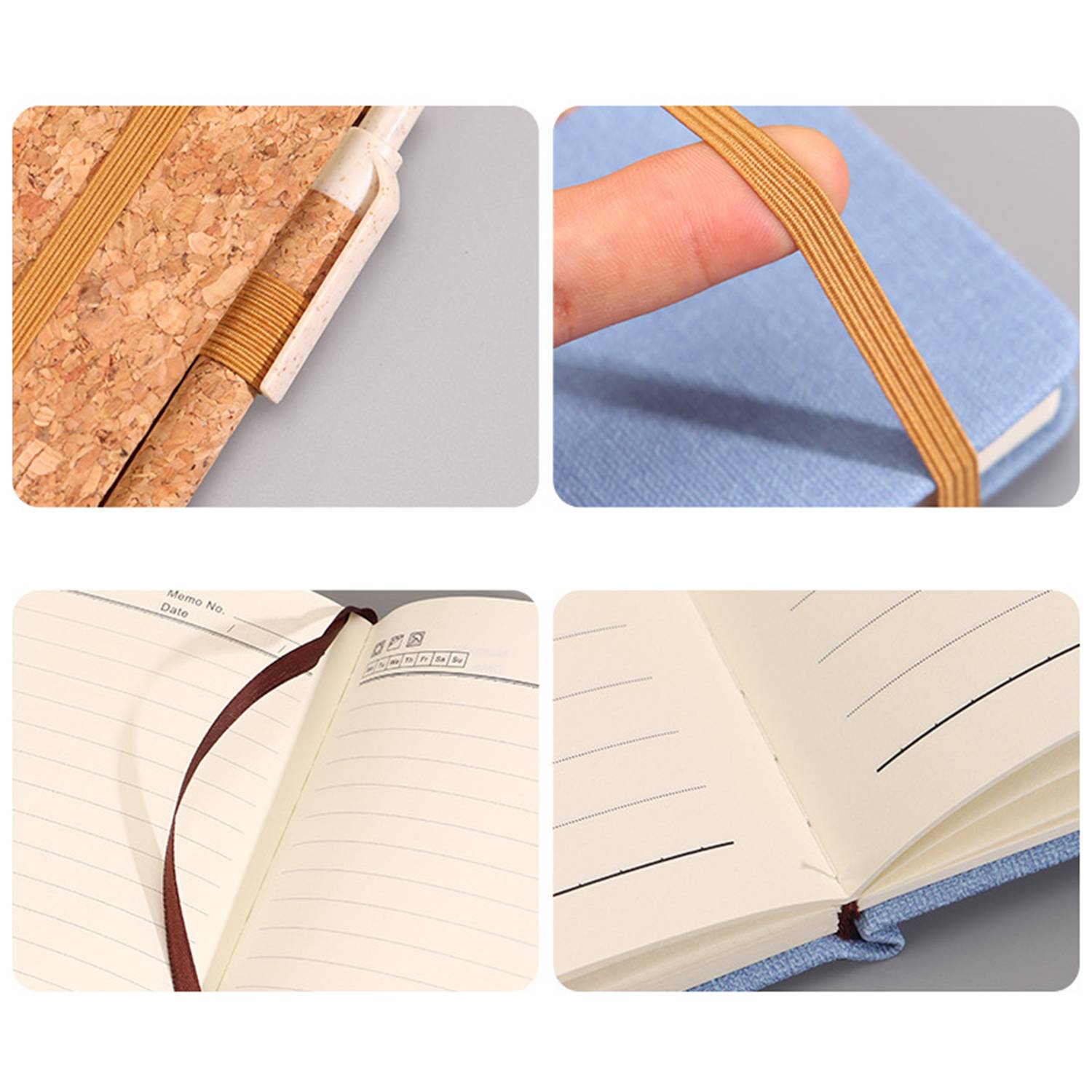A5 Eco-Friendly PU Leather Lined Notebook 5