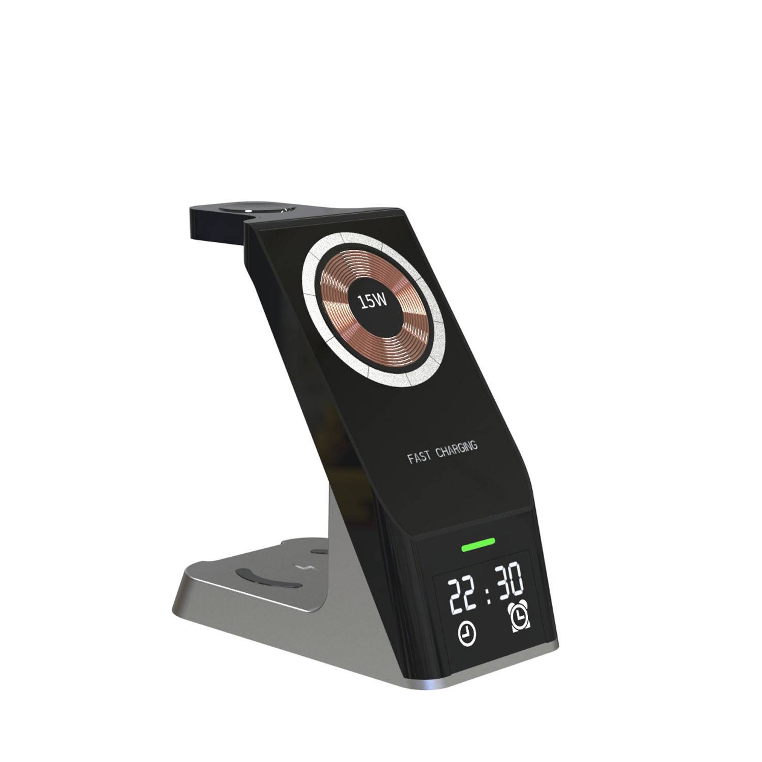 Magnetic Compact Wireless Charger w/ Clock 2
