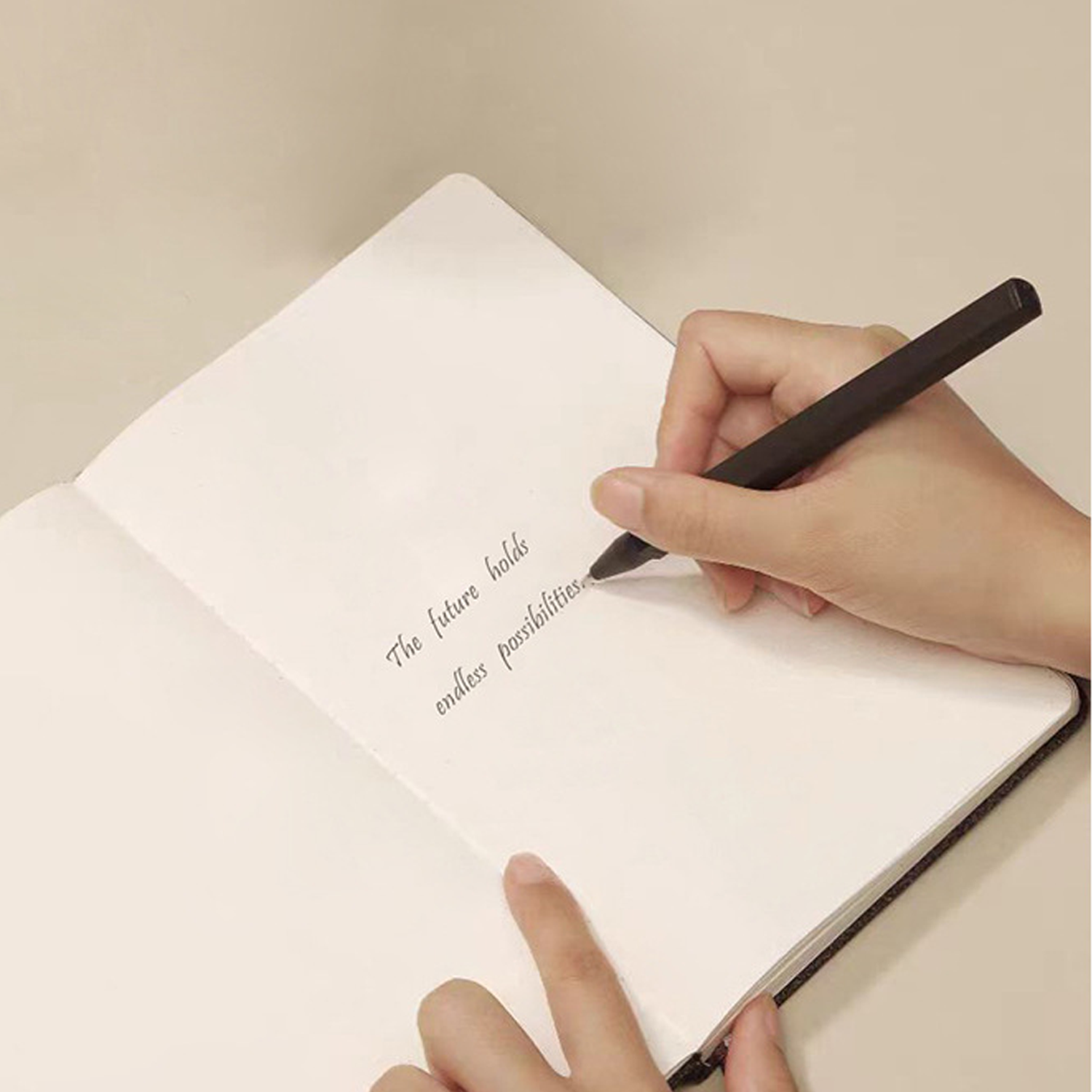A5 Eco-Friendly Coffee Grounds Notebook w/ Strap 8