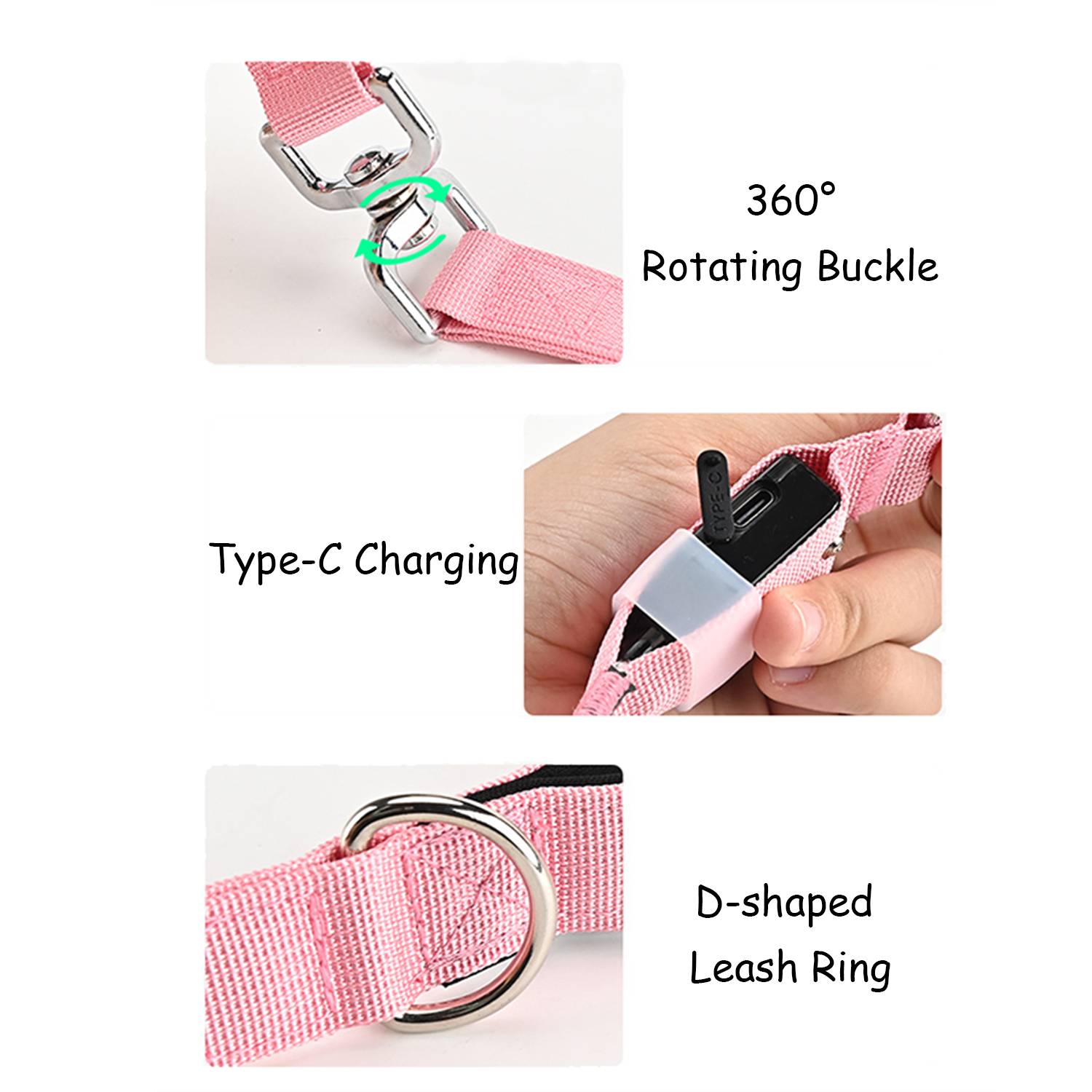 Glowing LED Pet Collar Leash 3