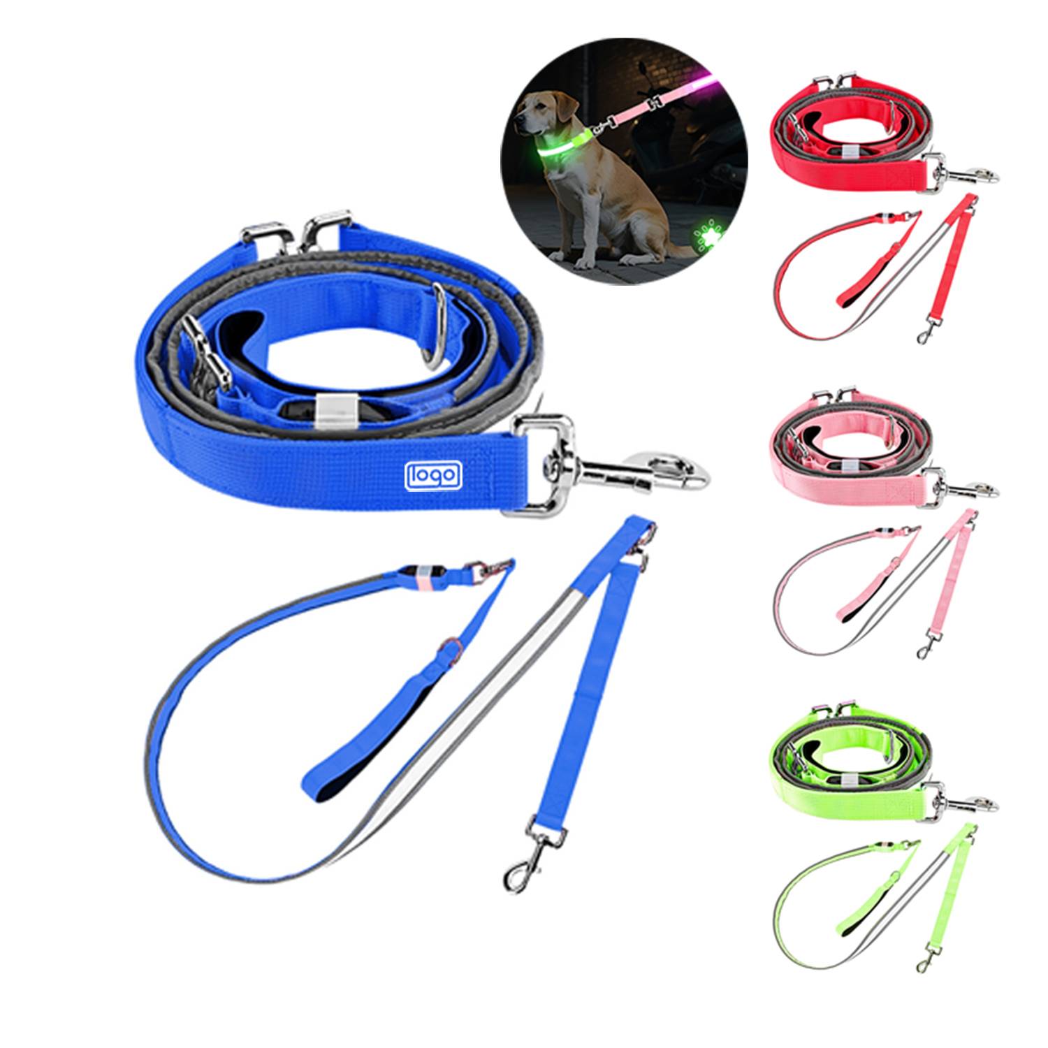 Glowing LED Pet Collar Leash 4
