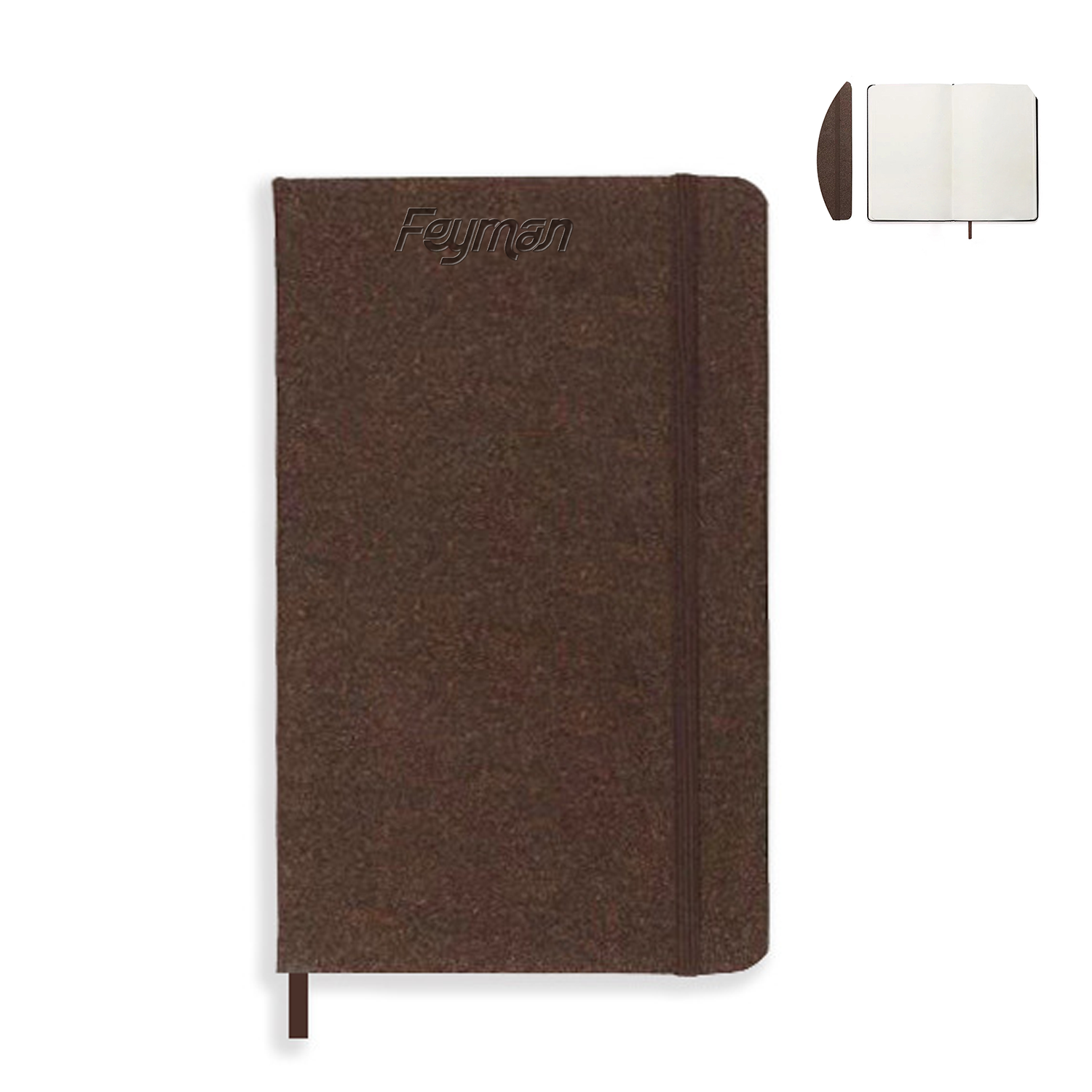 A5 Eco-Friendly Coffee Grounds Notebook w/ Strap 6