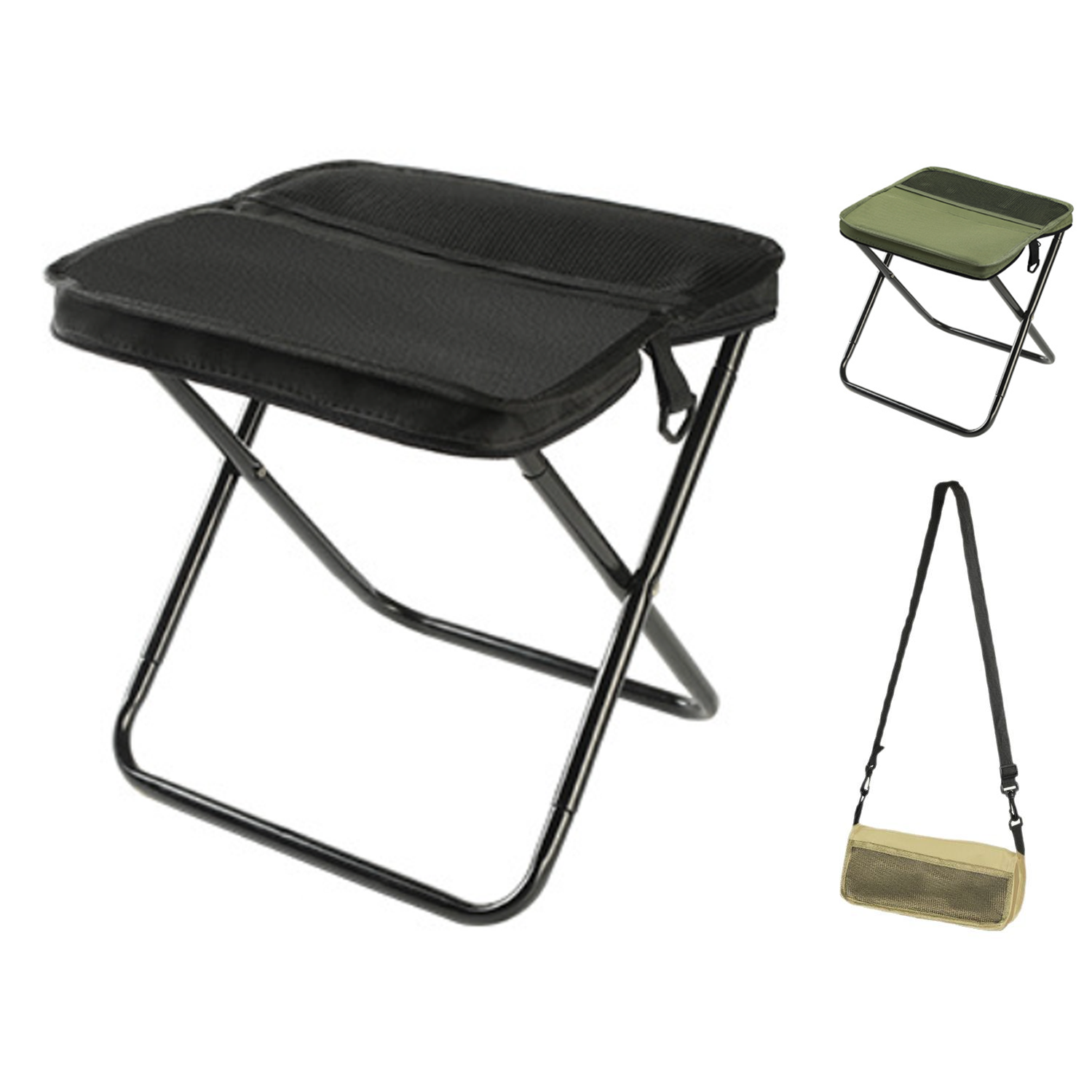Shoulder Bag Design Carbon Steel Foldable Oxford Stool 6