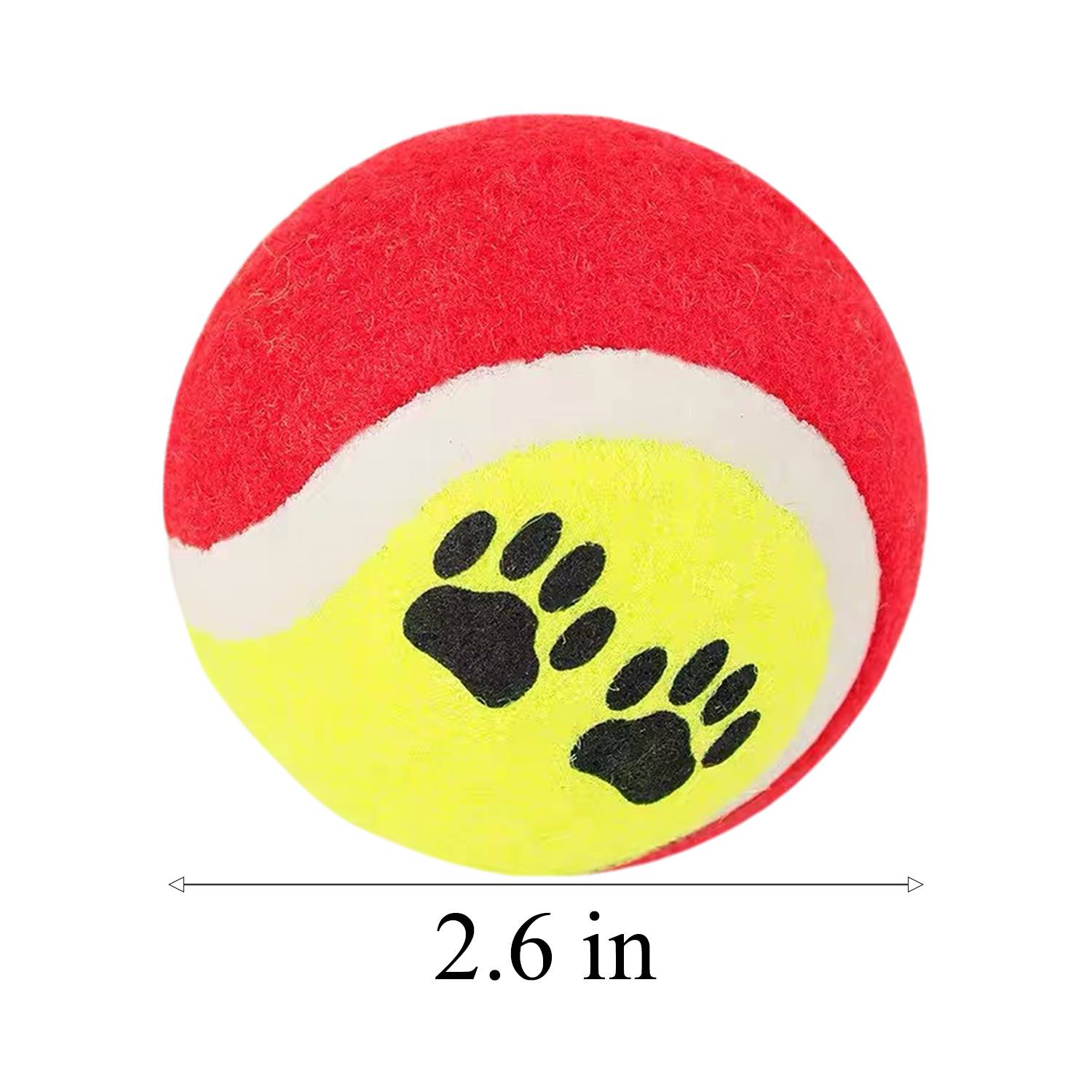 Pet Paw Print Interactive Tennis Ball Toy 6