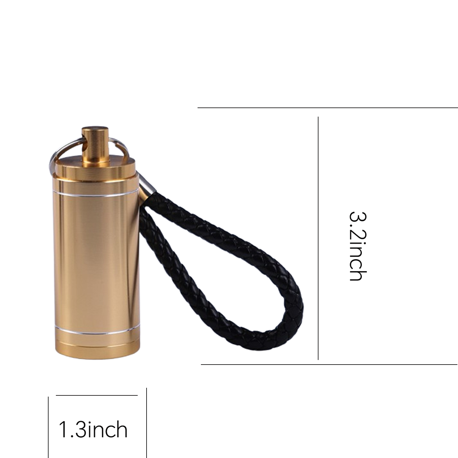 Portable Mini Metal Cylinder Ashtray Keychain 14