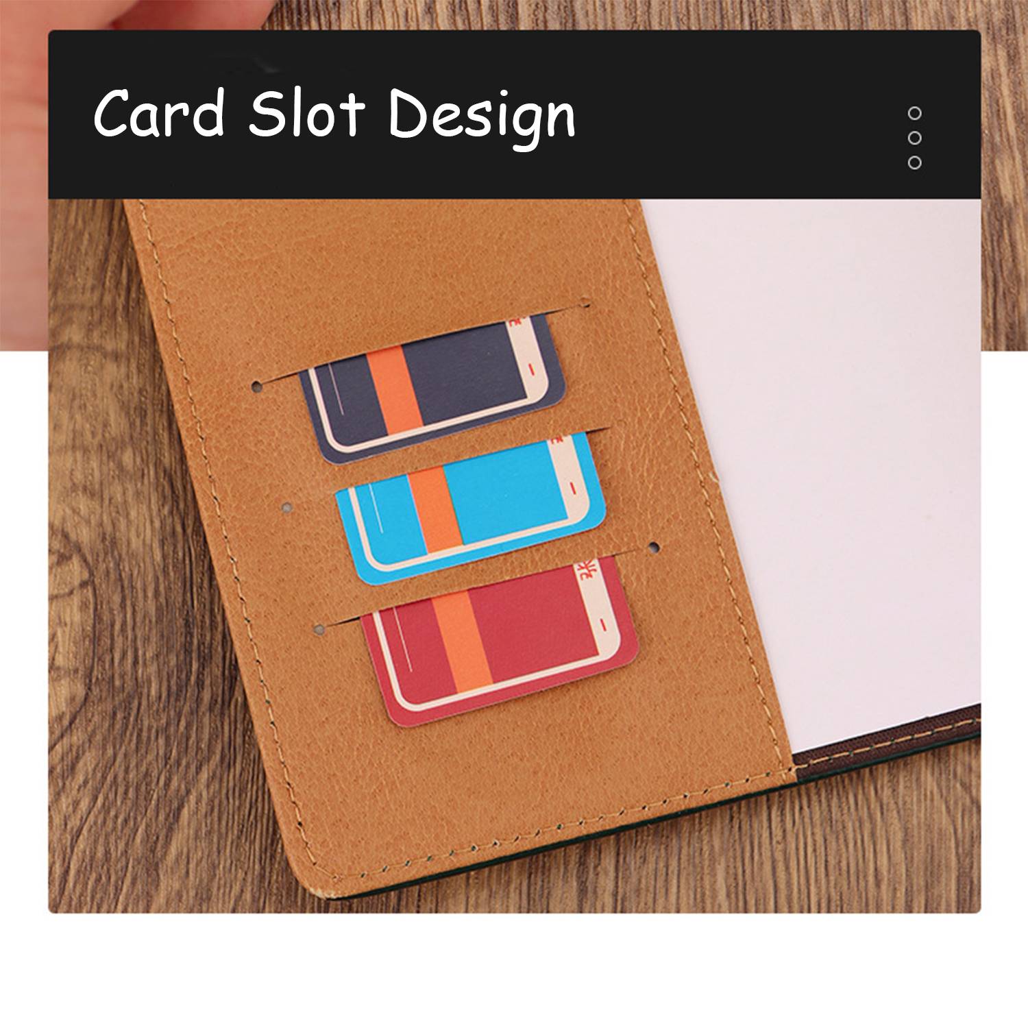 A5 PU Leather Journal Notebook w/ Password Lock 6