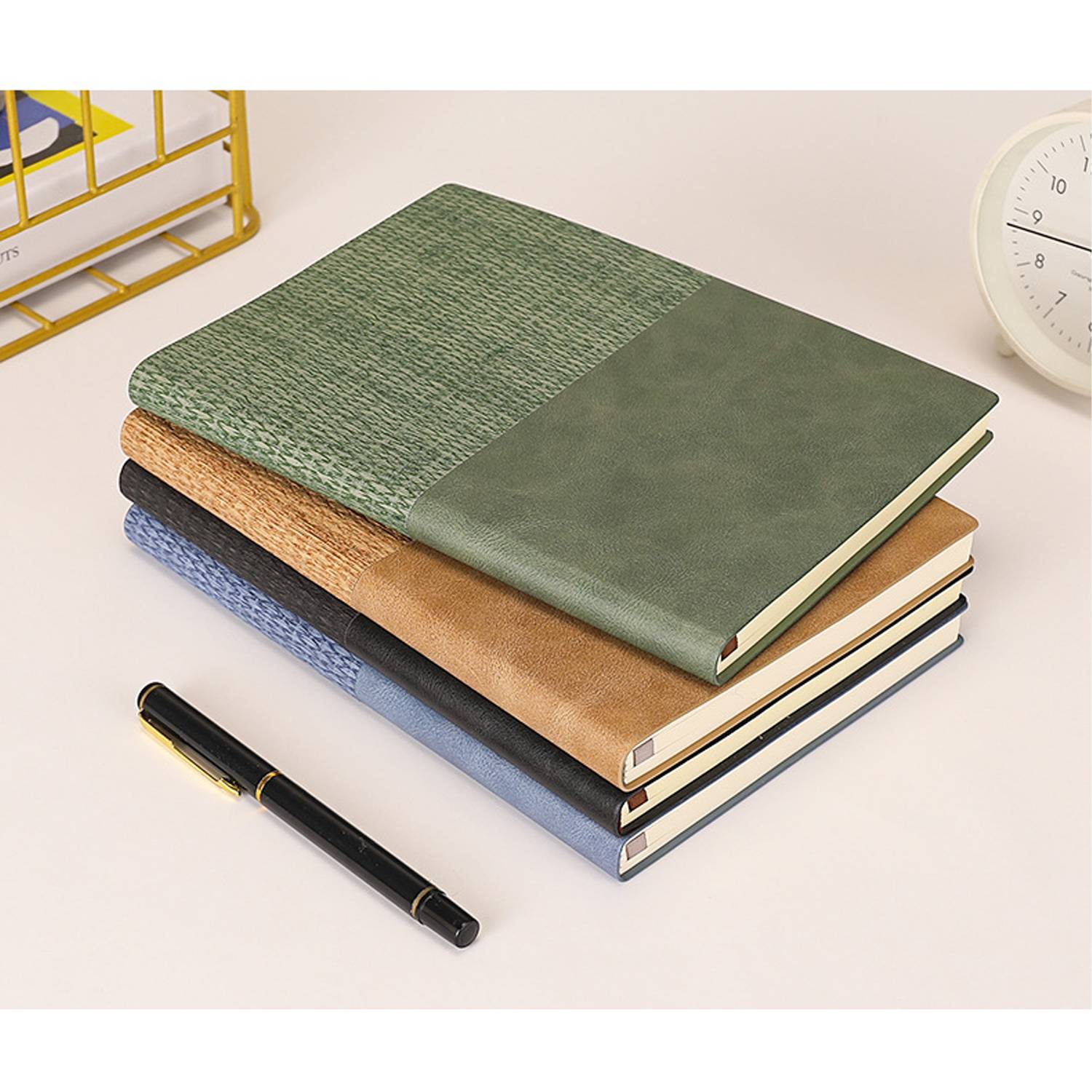 A5 PU Leather Woven Pattern Notebook 5