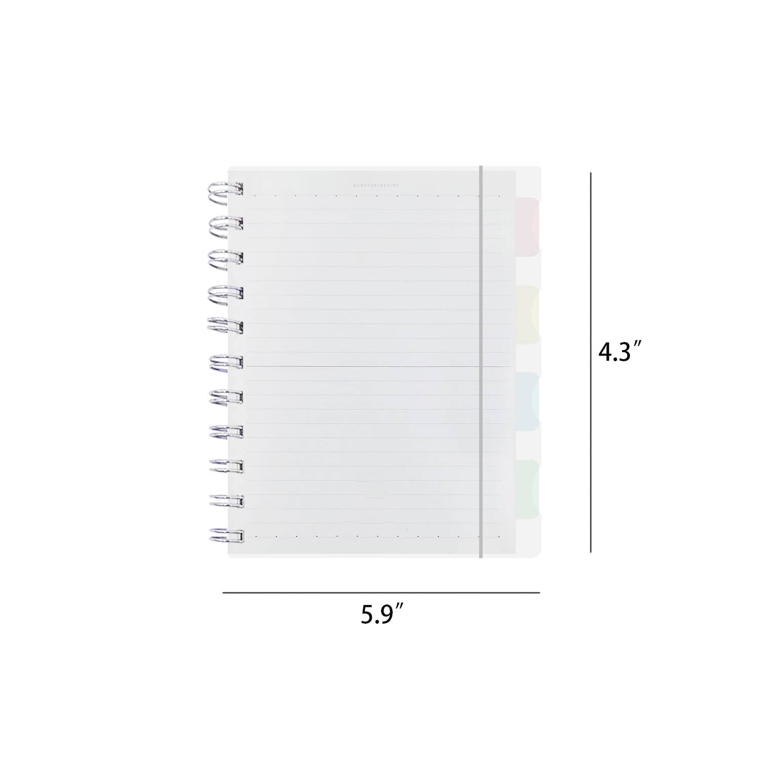 PP Cover A6 Spiral Notebook w/ Elastic Band 8